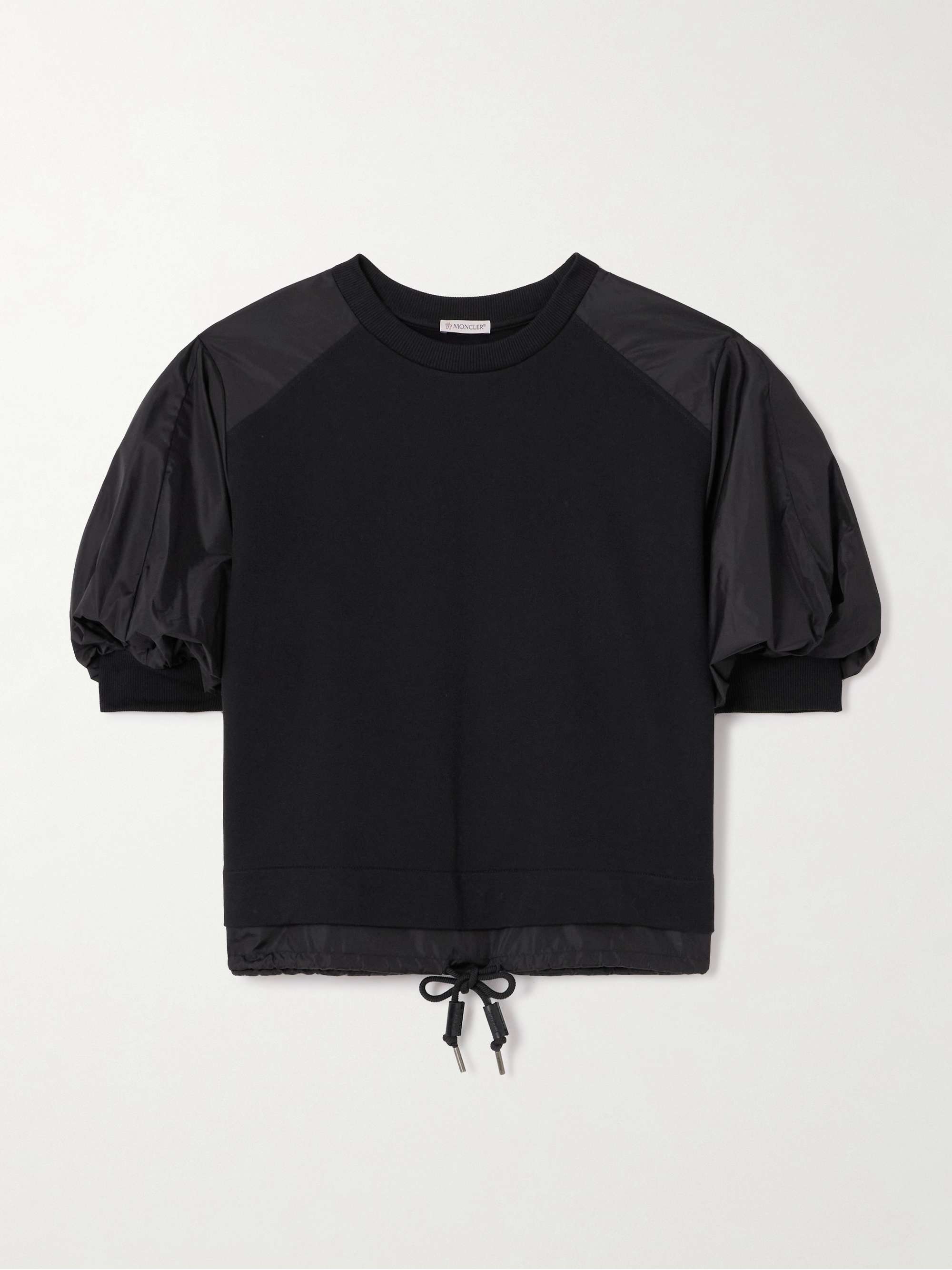 Appliquéd shell-trimmed cotton-jersey T-shirt view