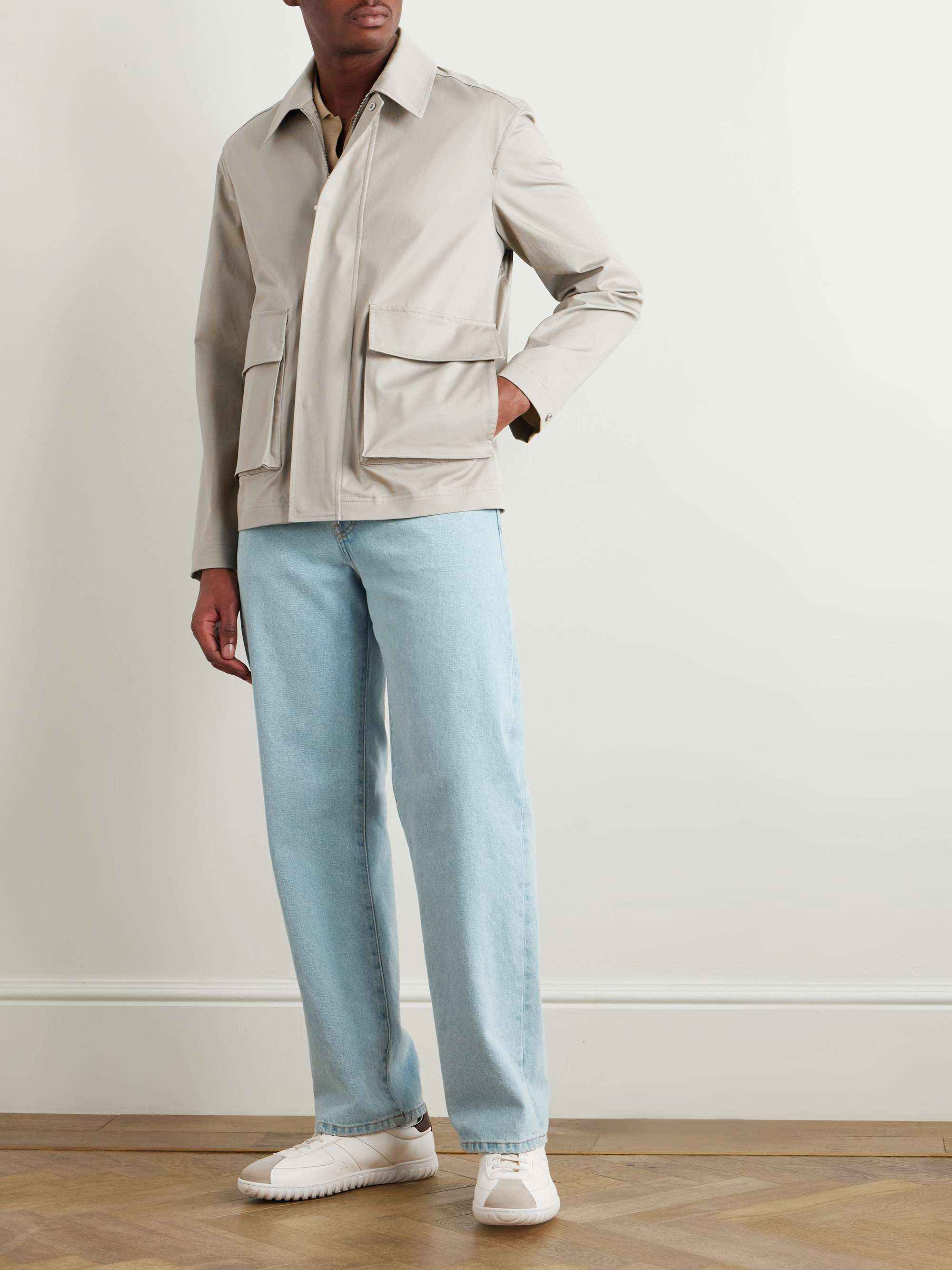Casimir Stretch-Cotton Twill Blouson Jacket view