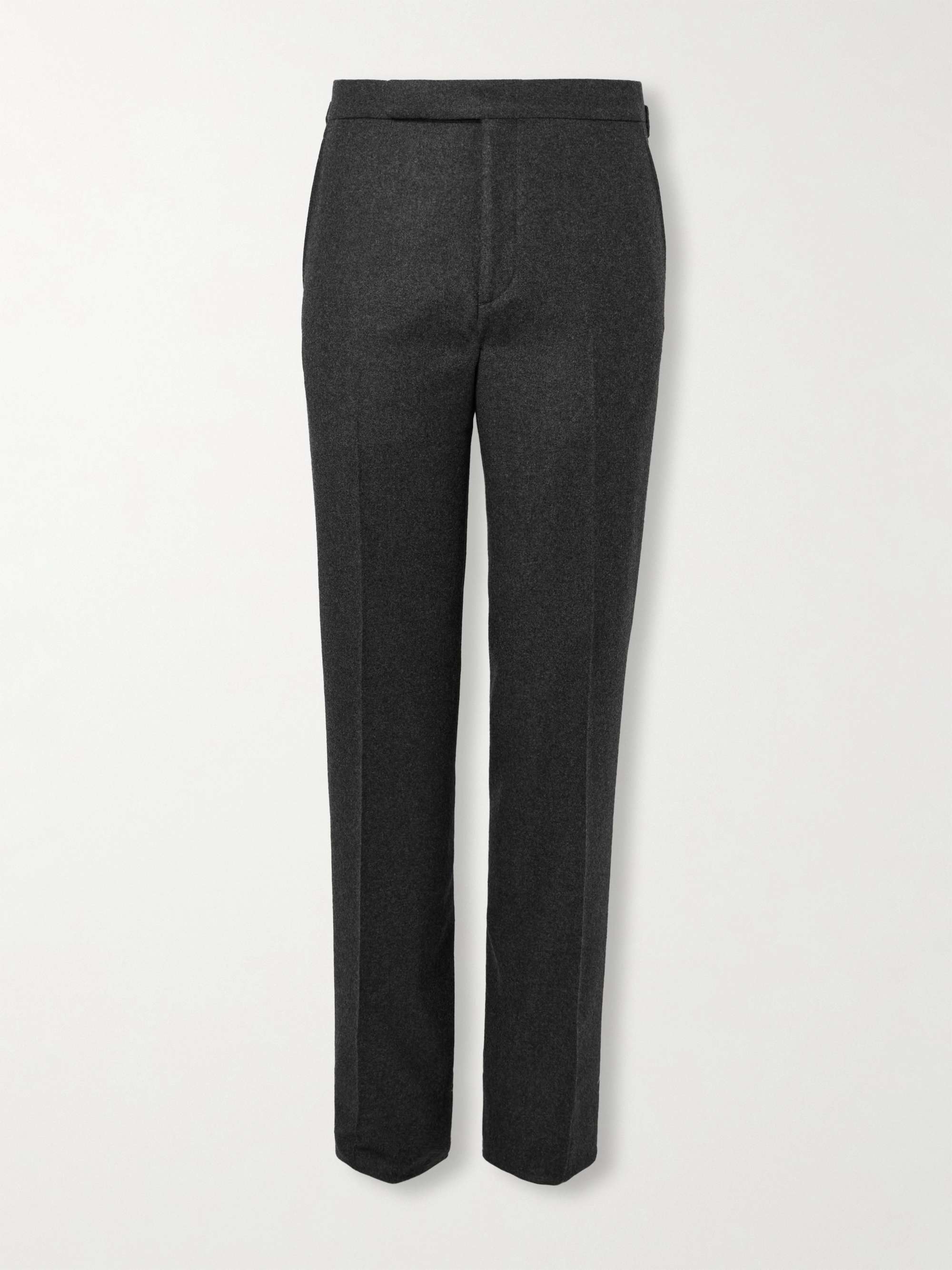 Gregory Straight-Leg Wool-Flannel Trousers view
