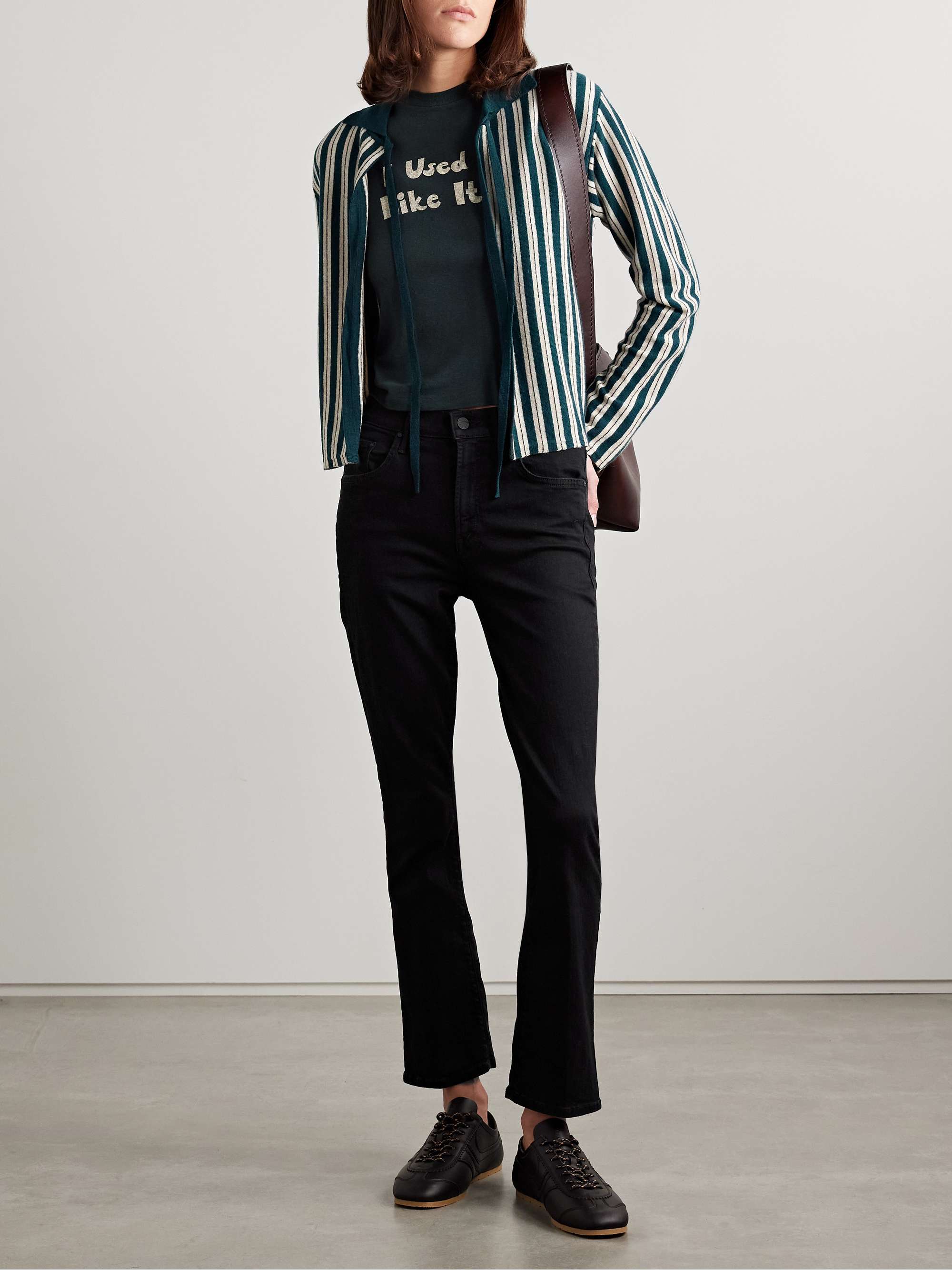 The Insider cropped high-rise bootcut jeans view