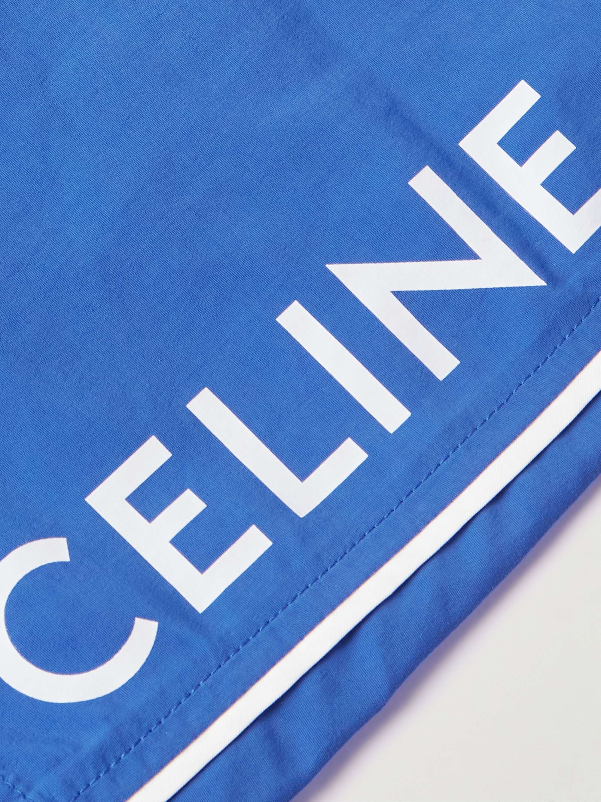 Logo-Print Straight-Leg Mid-Length Swim Shorts view