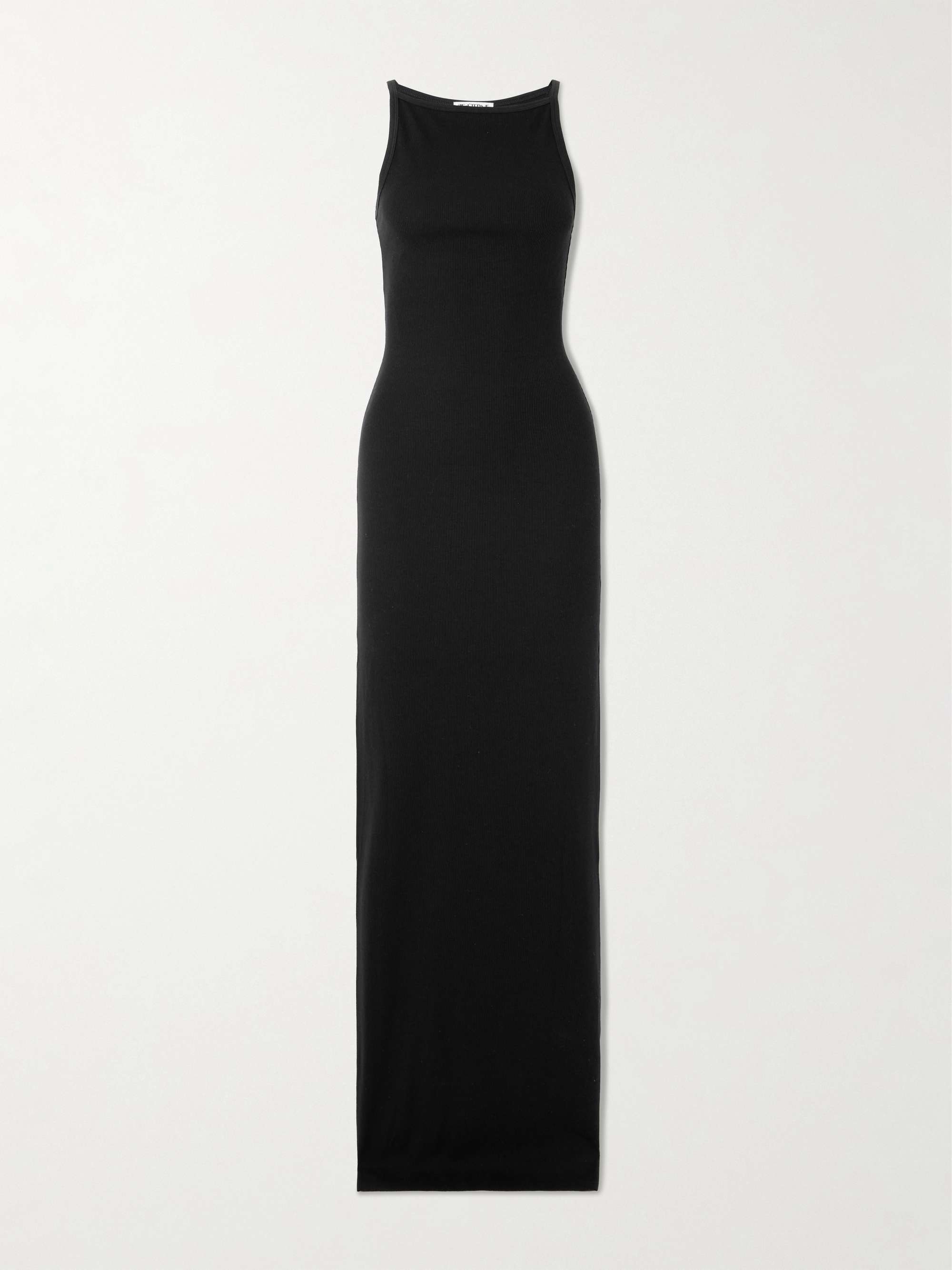 Iris ribbed stretch-cotton and modal-blend jersey maxi dress view