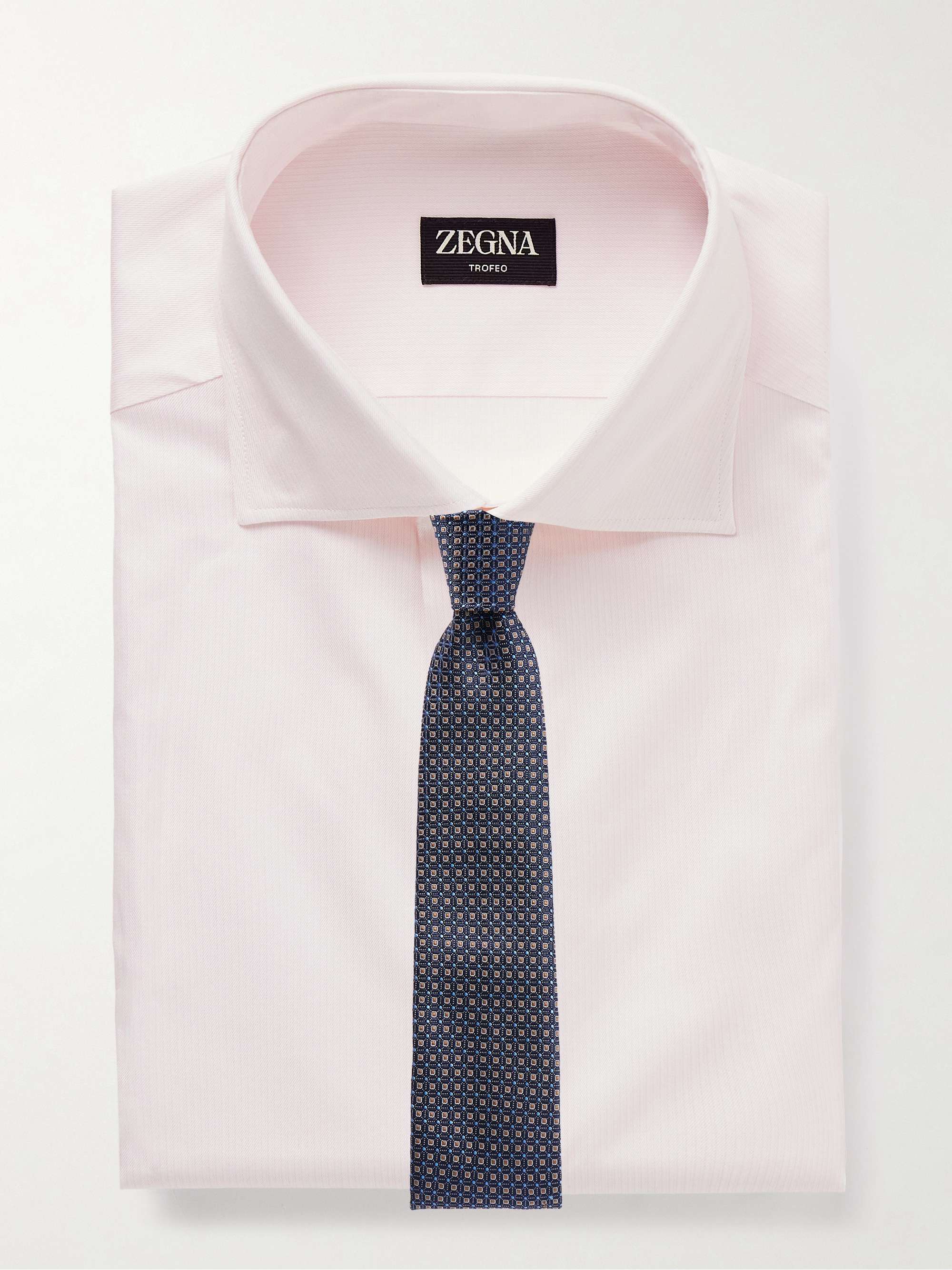 Cutaway-Collar Pinstriped Trofeo™ Comfort Shirt view