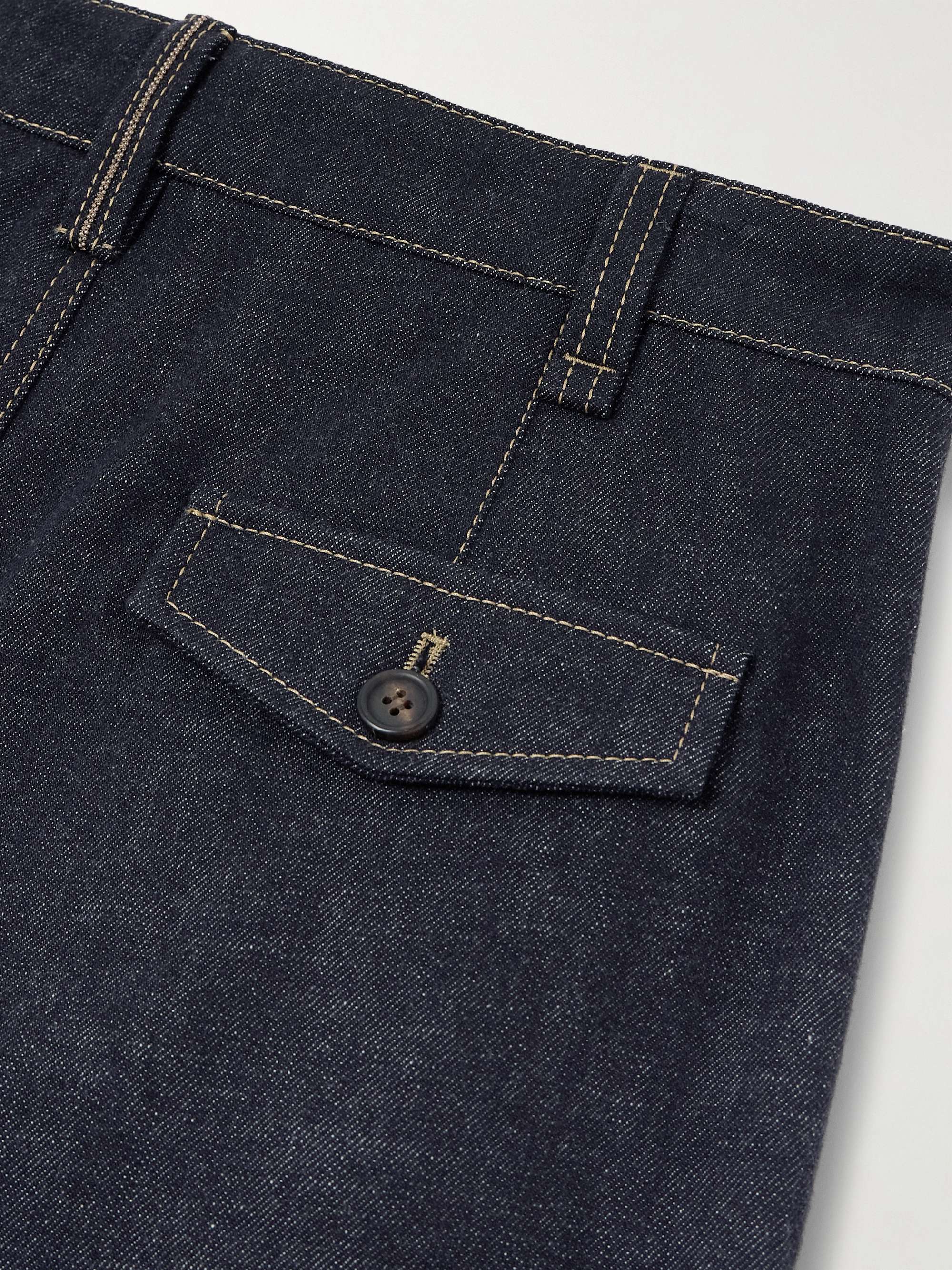 Cropped mid-rise wide-leg jeans view