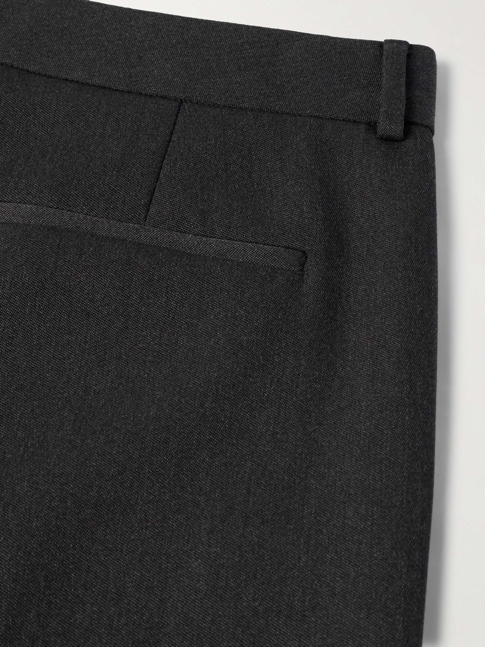 Straight-Leg Grain de Poudre Virgin Wool Trousers view