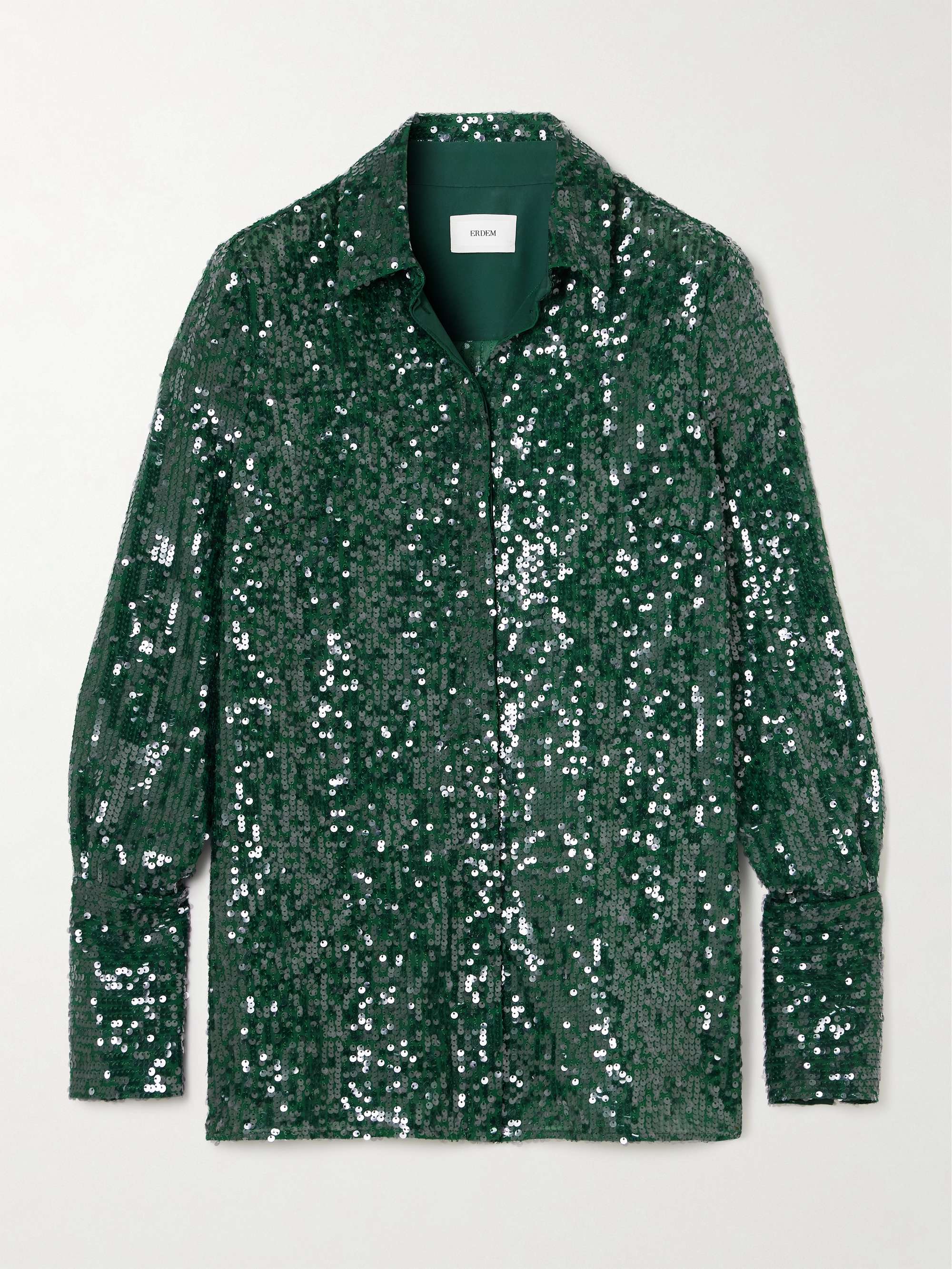Sequined chiffon shirt view