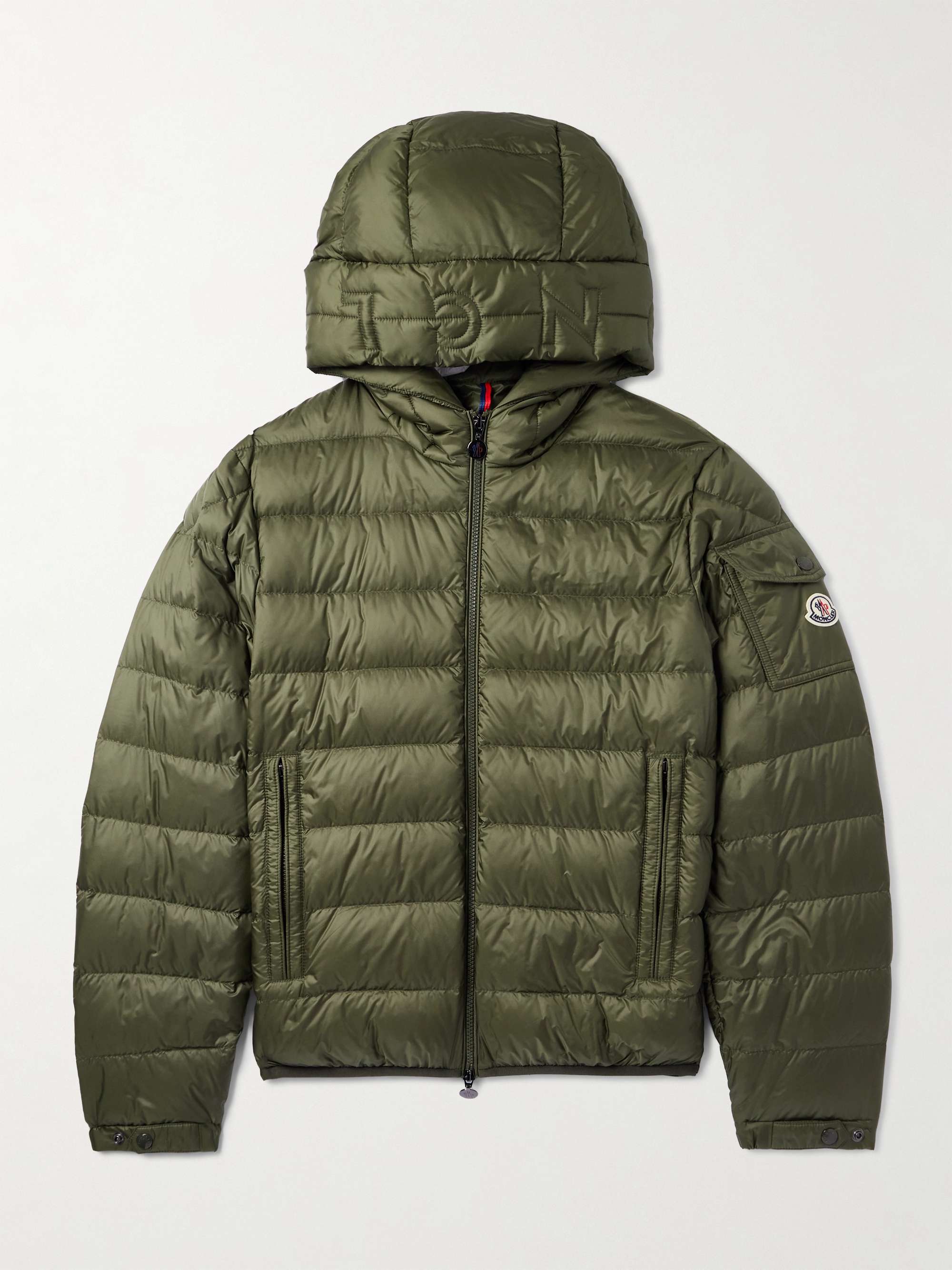 Najan Logo-Appliquéd Quilted Shell Hooded Down Jacket view