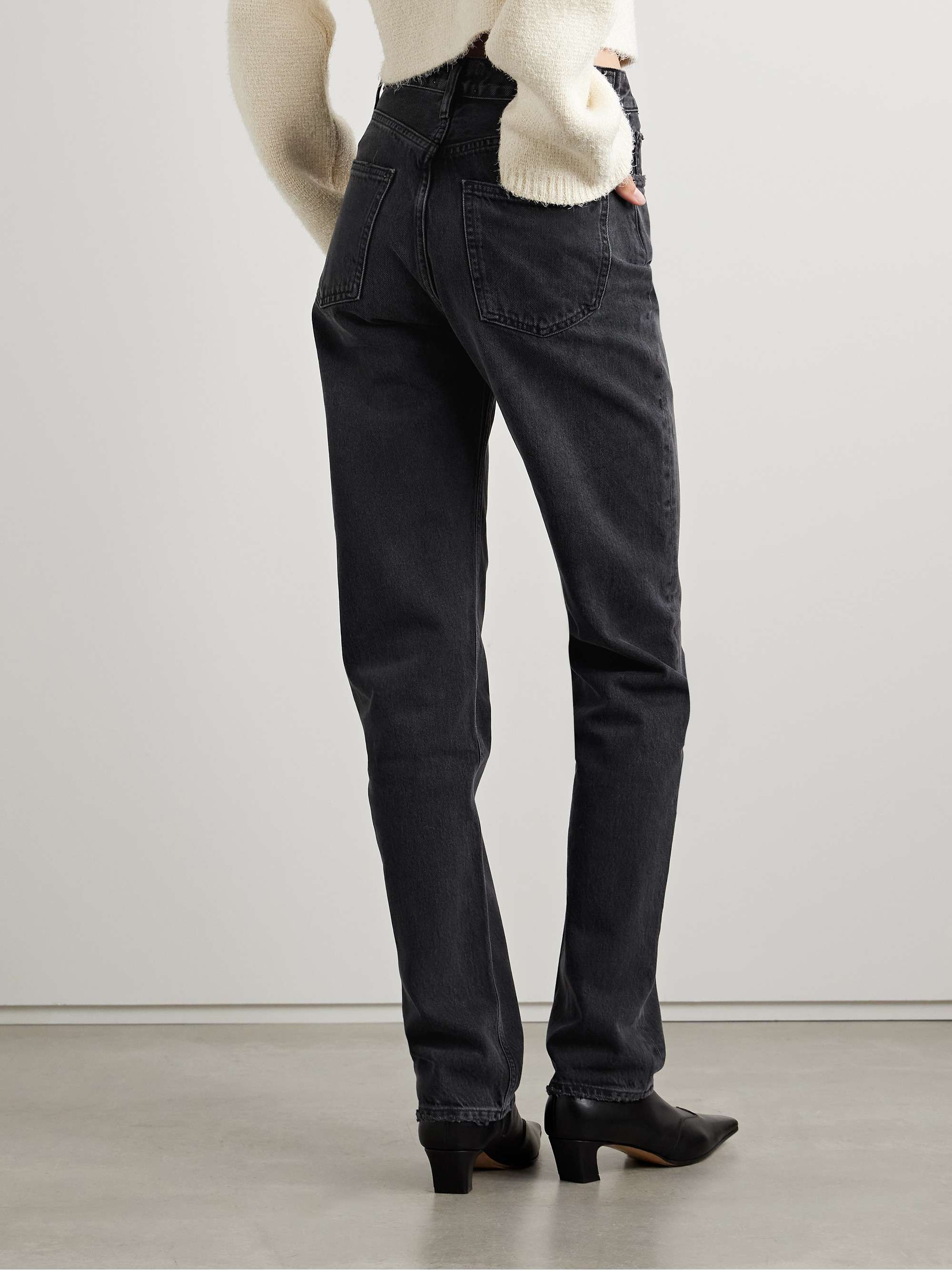 '90s Pinch Waist Long high-rise straight-leg jeans view
