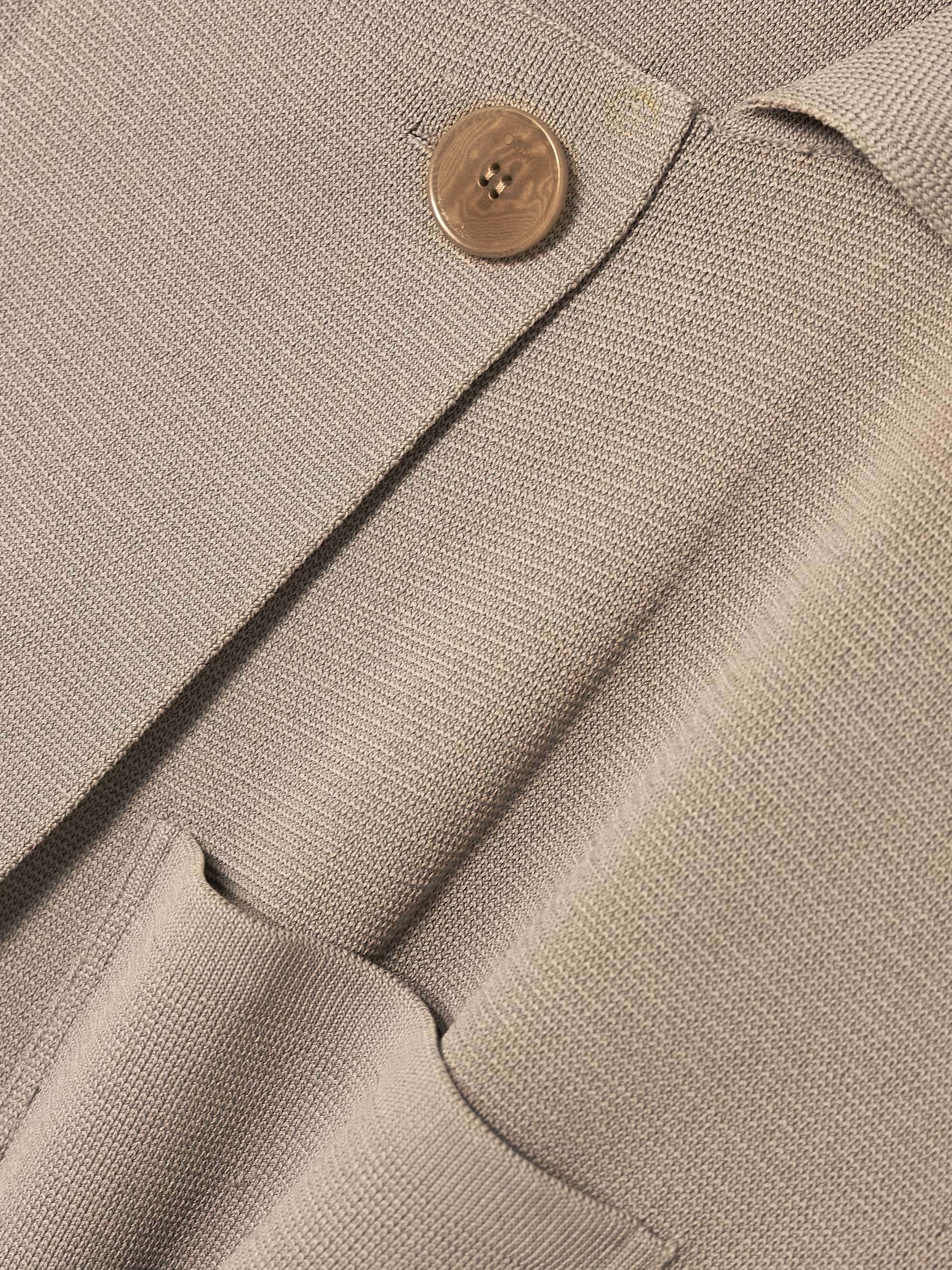 Milano cropped stretch-knit jacket view