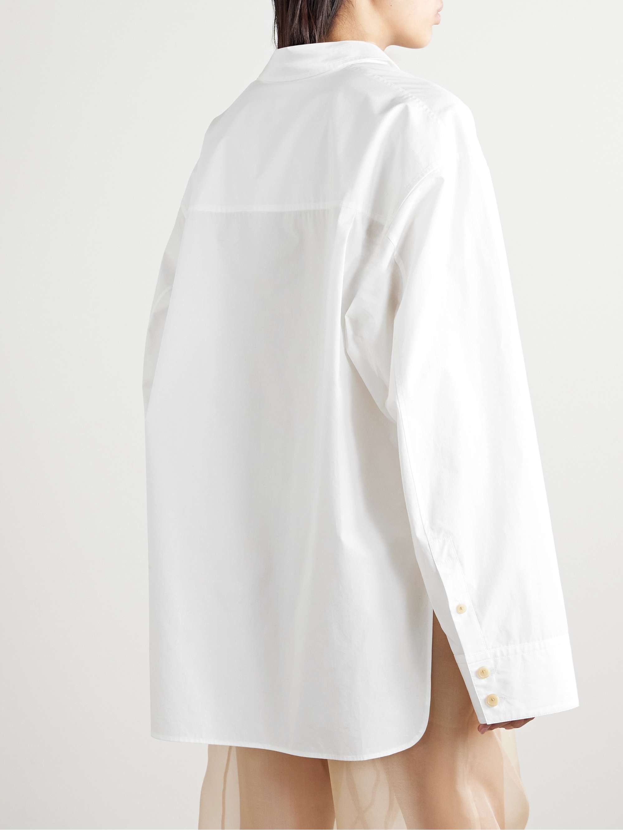 Herschel oversized cotton-poplin shirt view