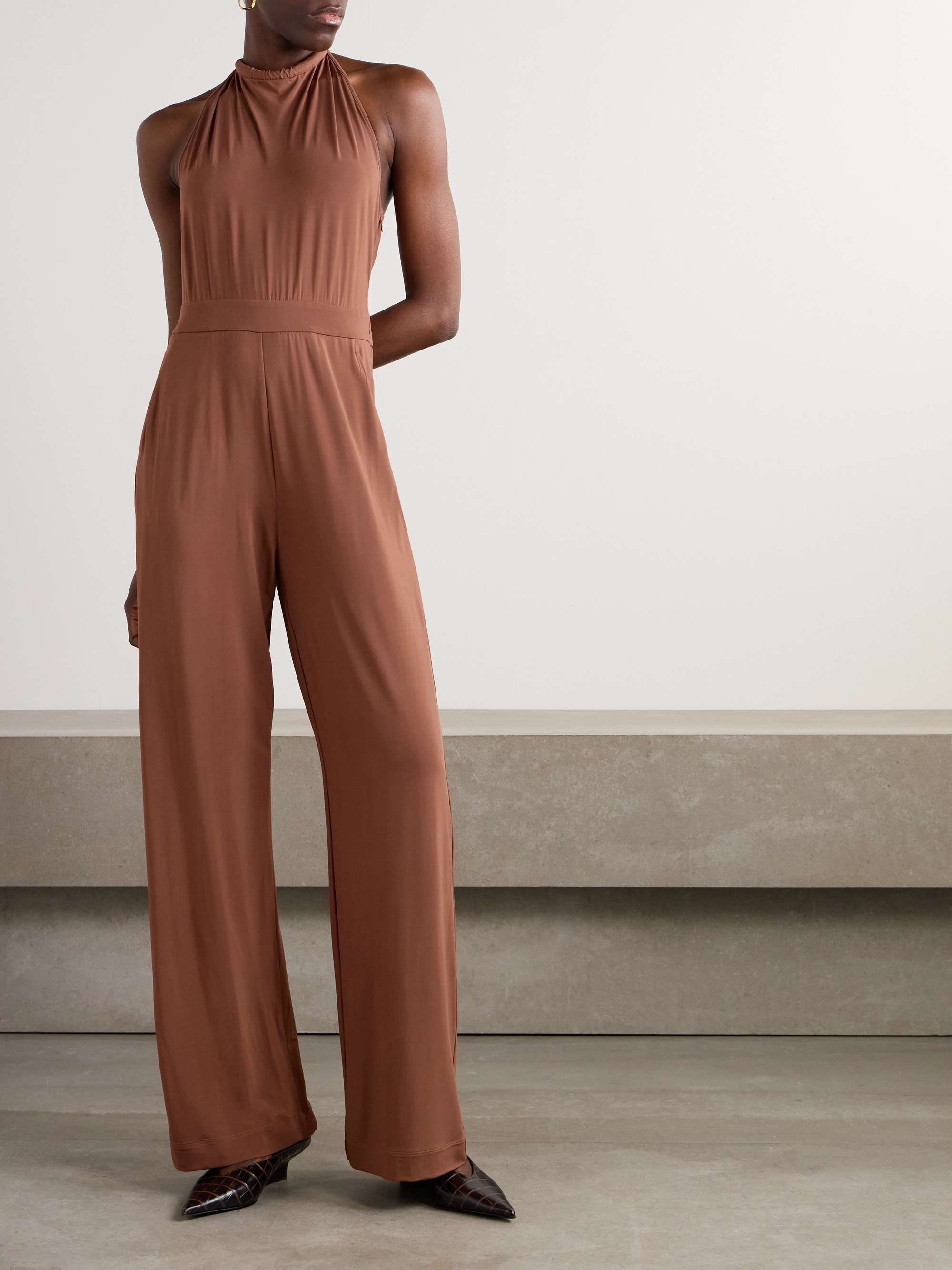 Parsec stretch-jersey halterneck jumpsuit view