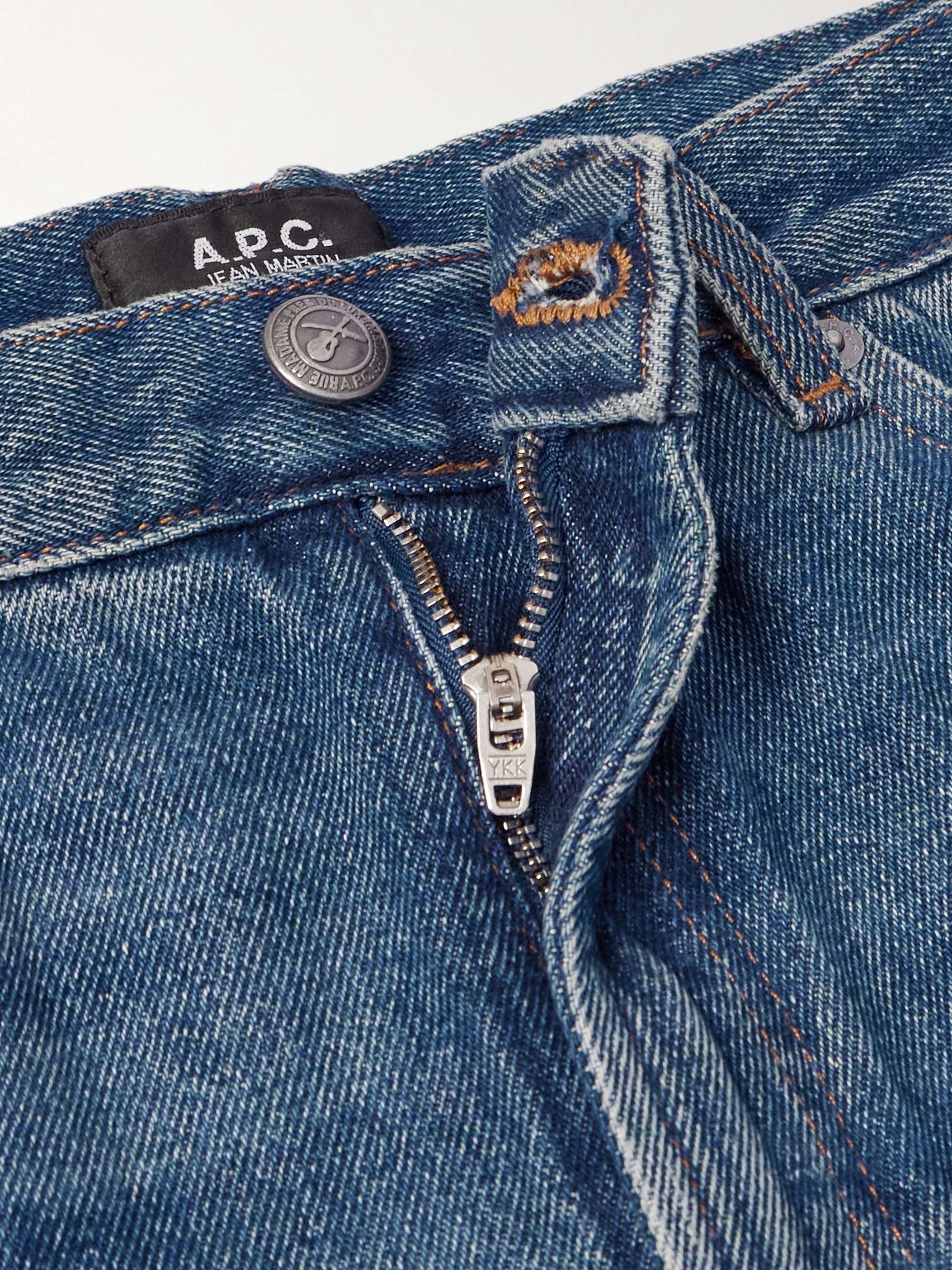 Martin Straight-Leg Distressed Jeans view