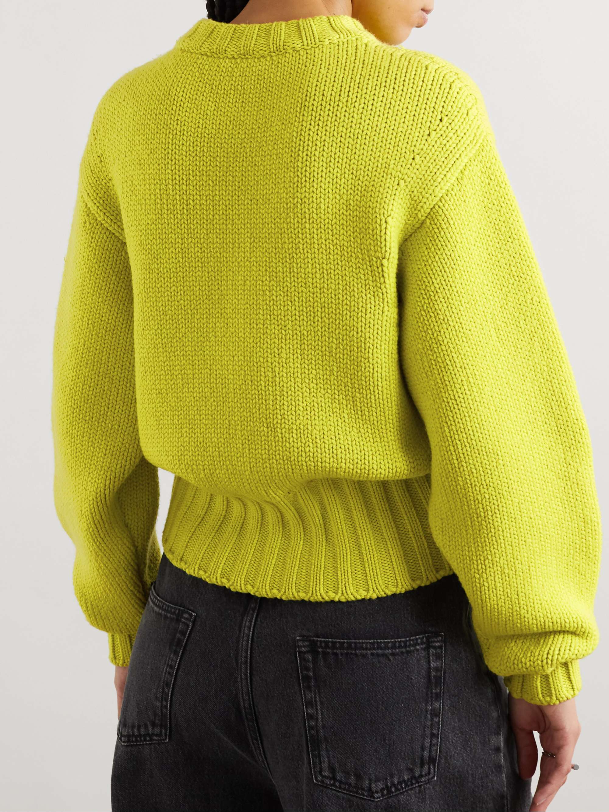 Ribbed wool-blend sweater view