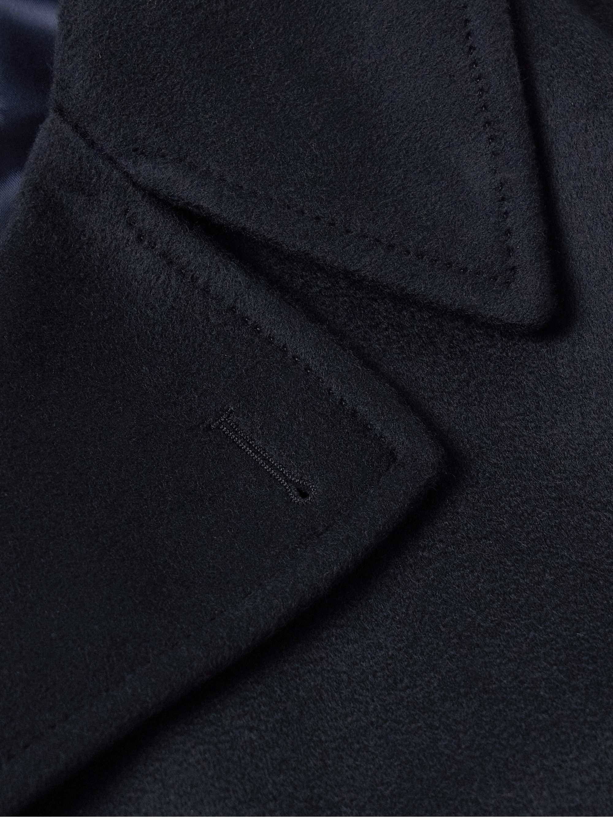 Double-Breasted Wool and Cashmere-Blend Felt Coat view