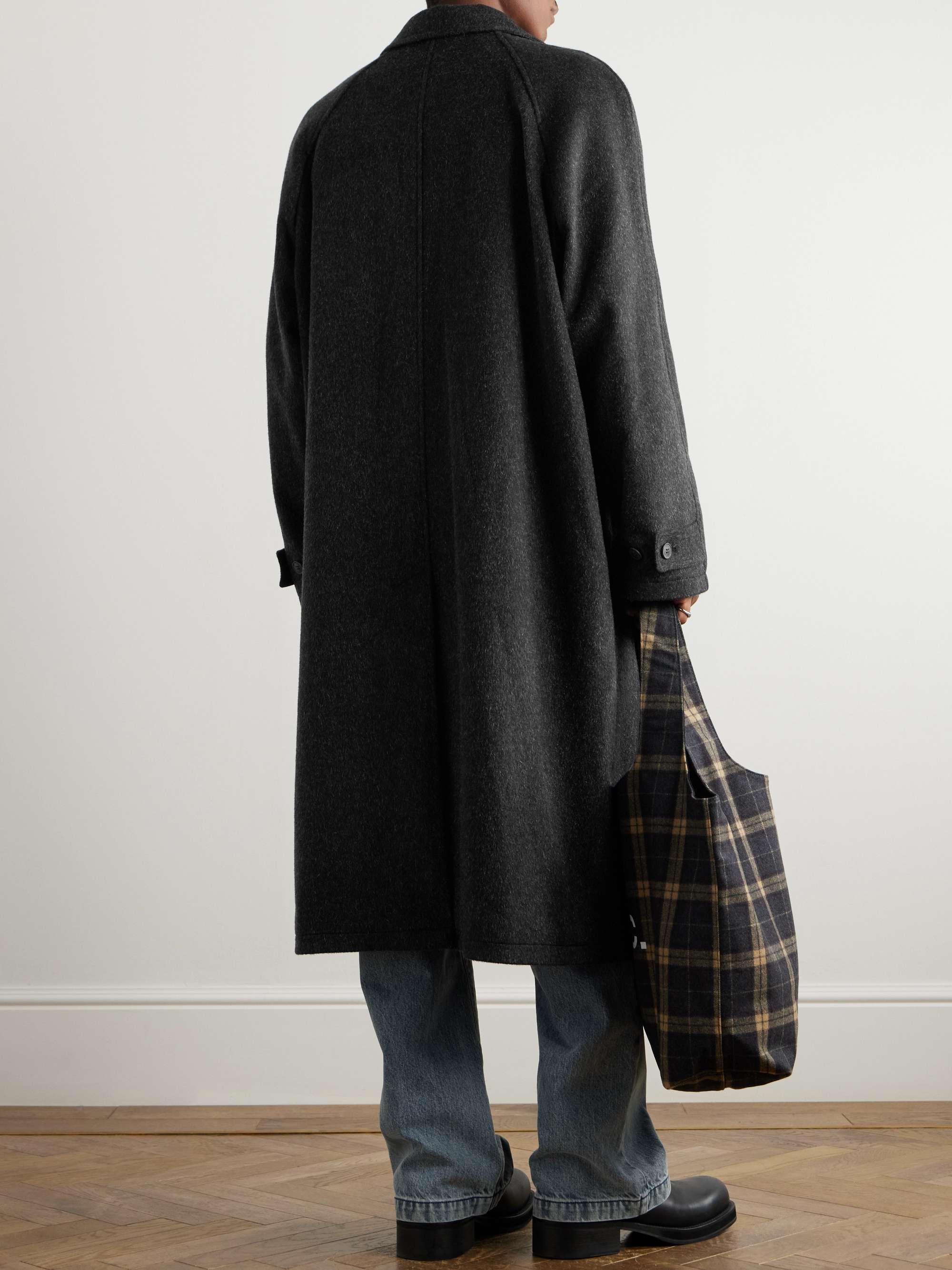 Installation Brushed Virgin Wool, Mohair and Cashmere-Blend Coat view