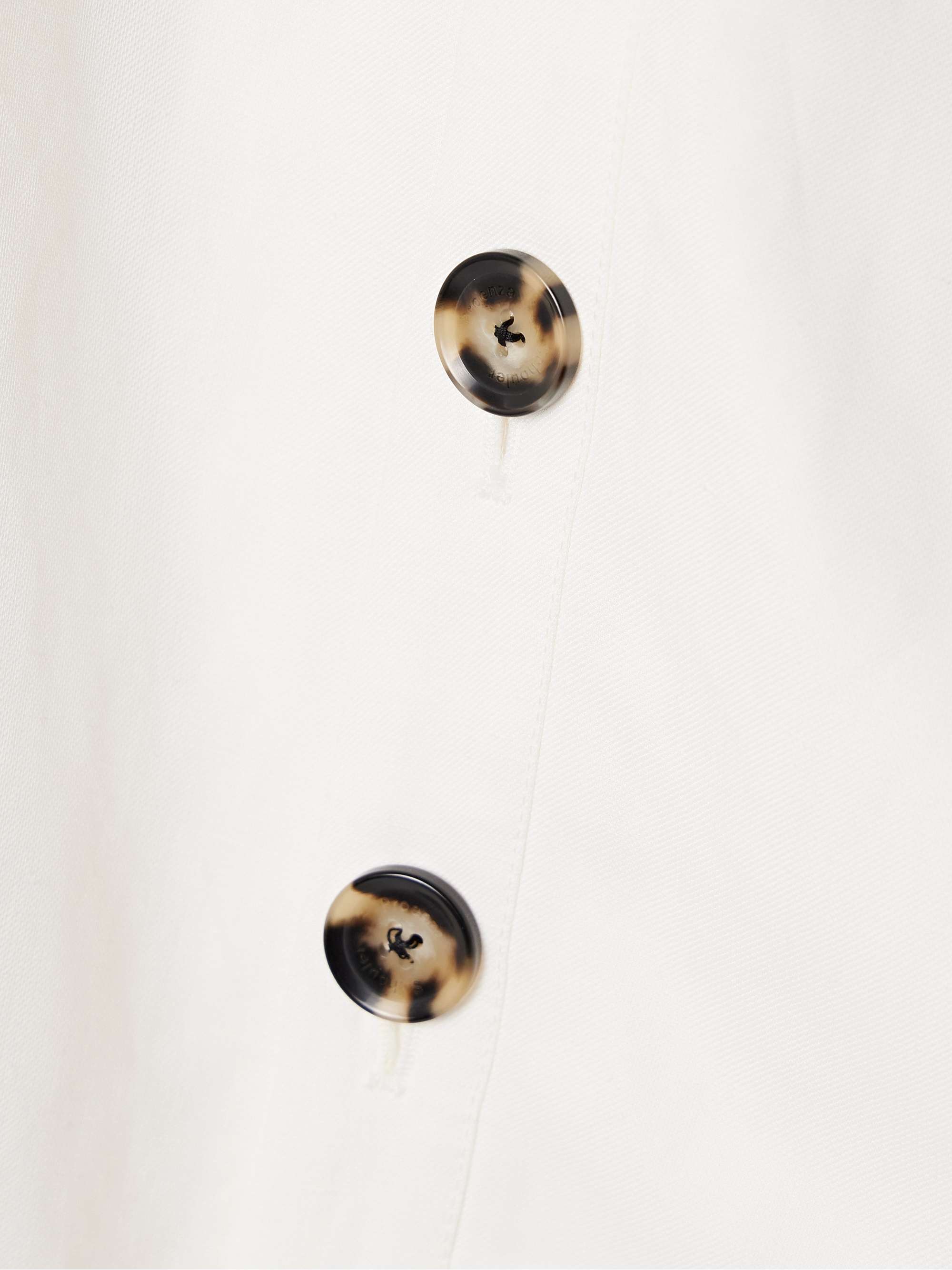 Zion button-detailed poplin top view
