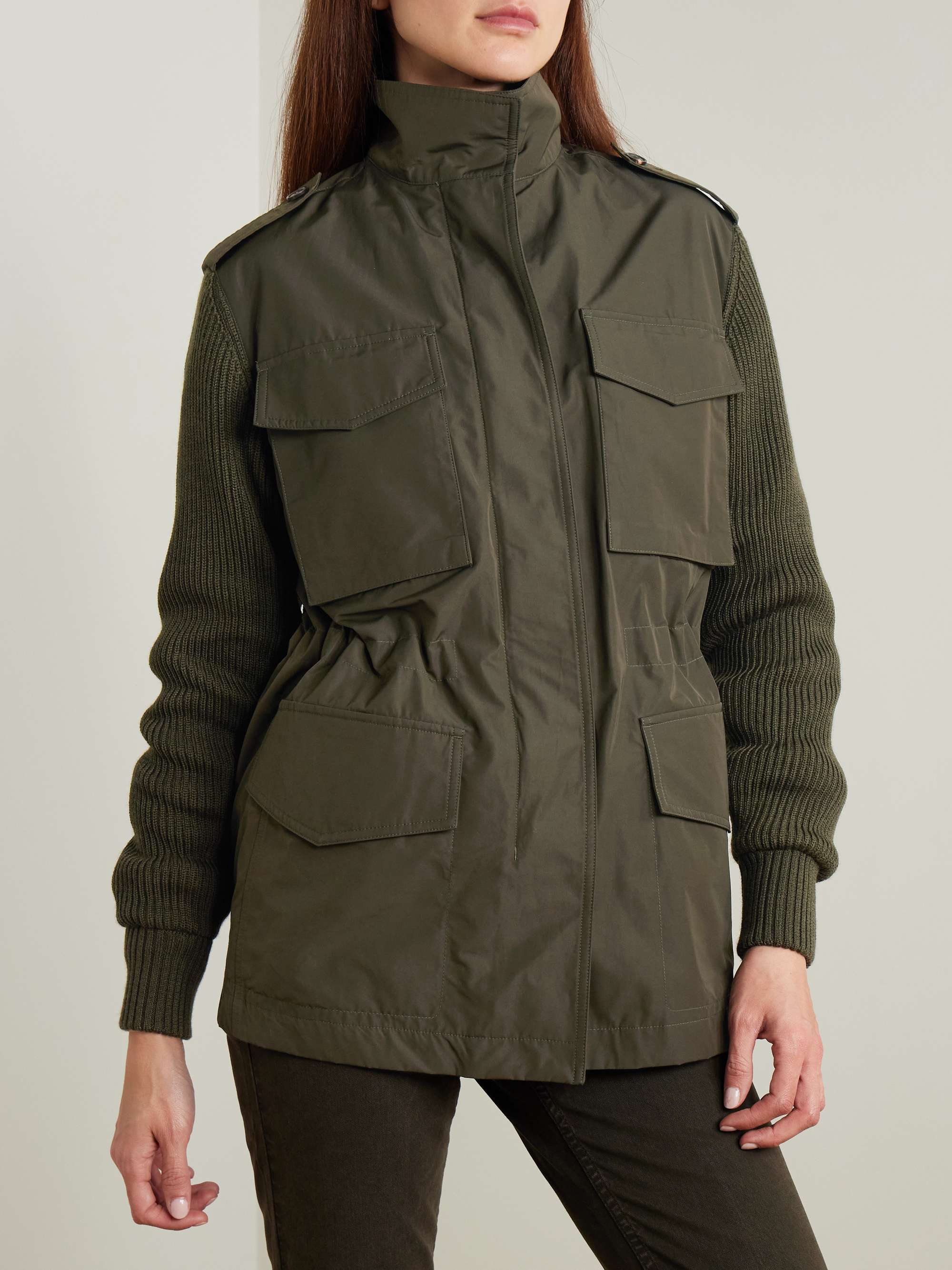 Chillingham wool-paneled shell jacket view
