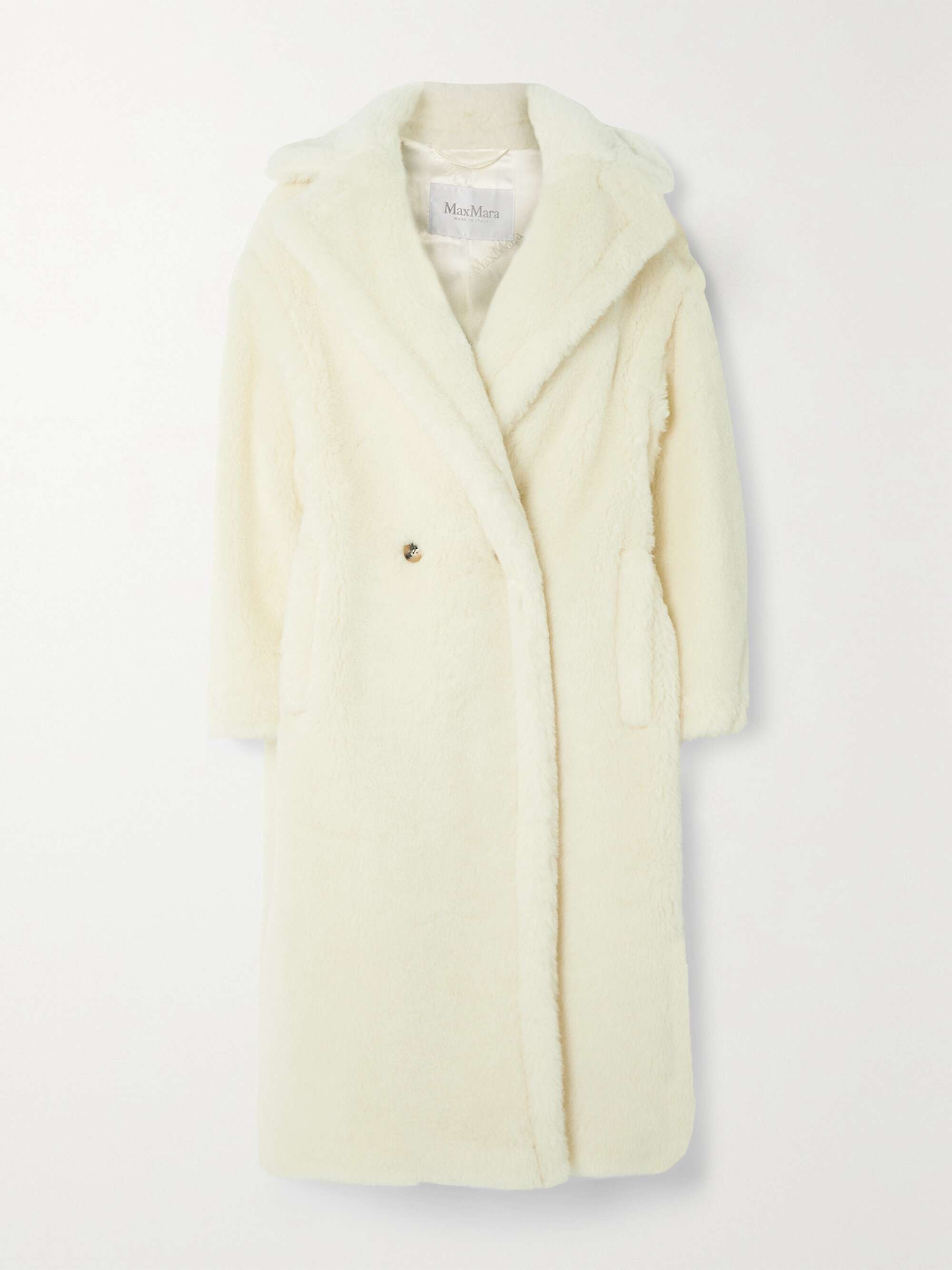 Tedgirl double-breasted alpaca, wool and silk-blend coat view