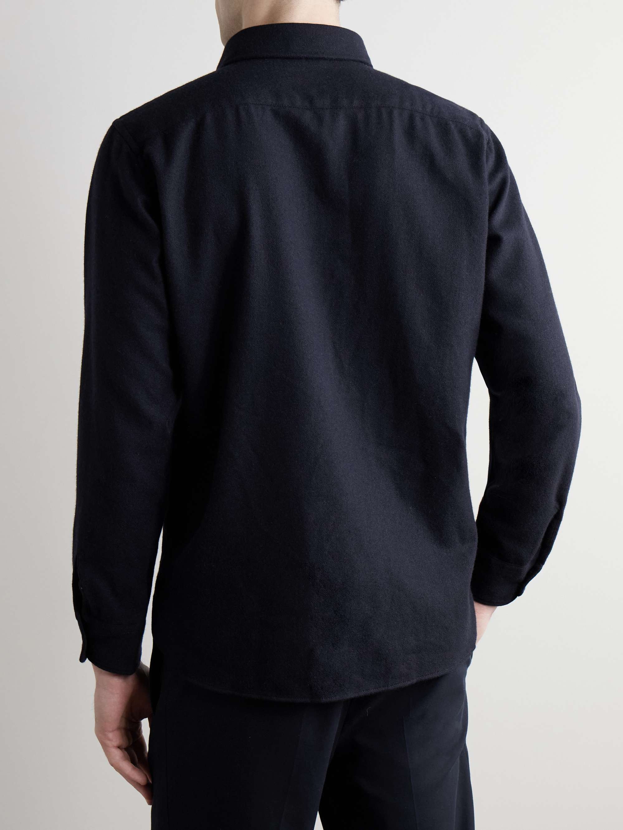 Percey Wool-Blend Flannel Shirt view
