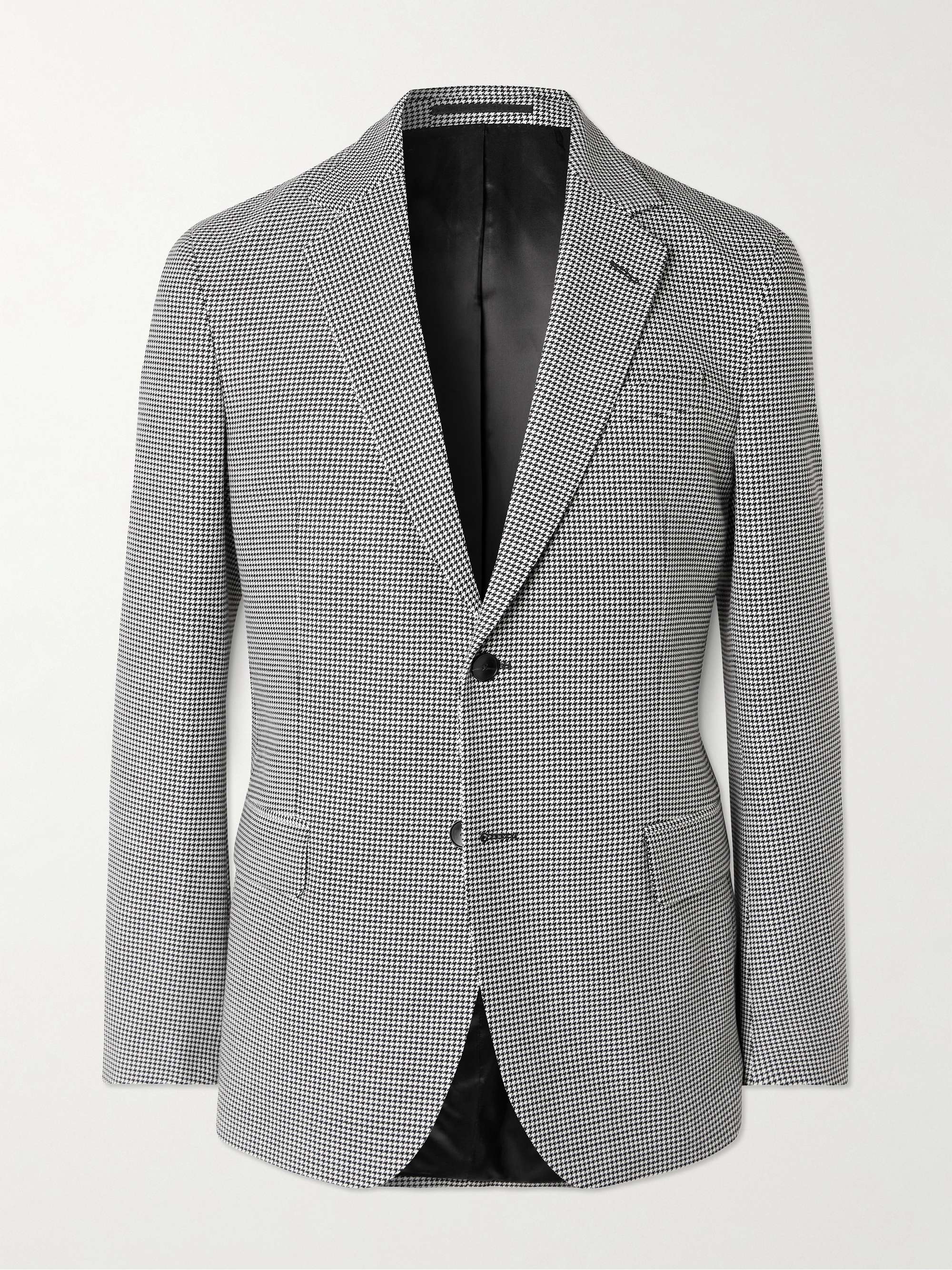 Slim-Fit Puppytooth Twill Suit Jacket view
