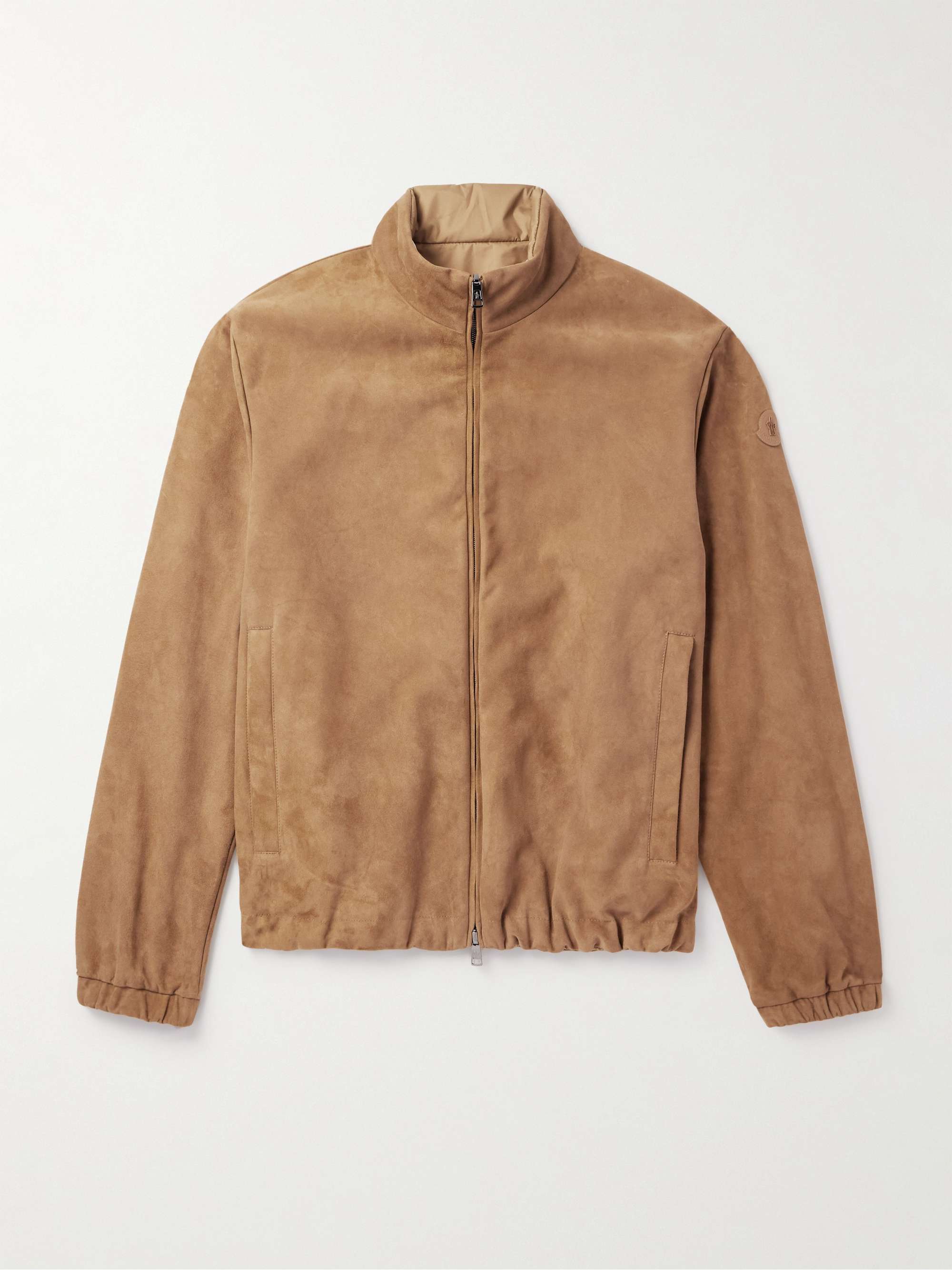 Turbat Logo-Appliquéd Reversible Suede and AirSoft Shell Jacket view