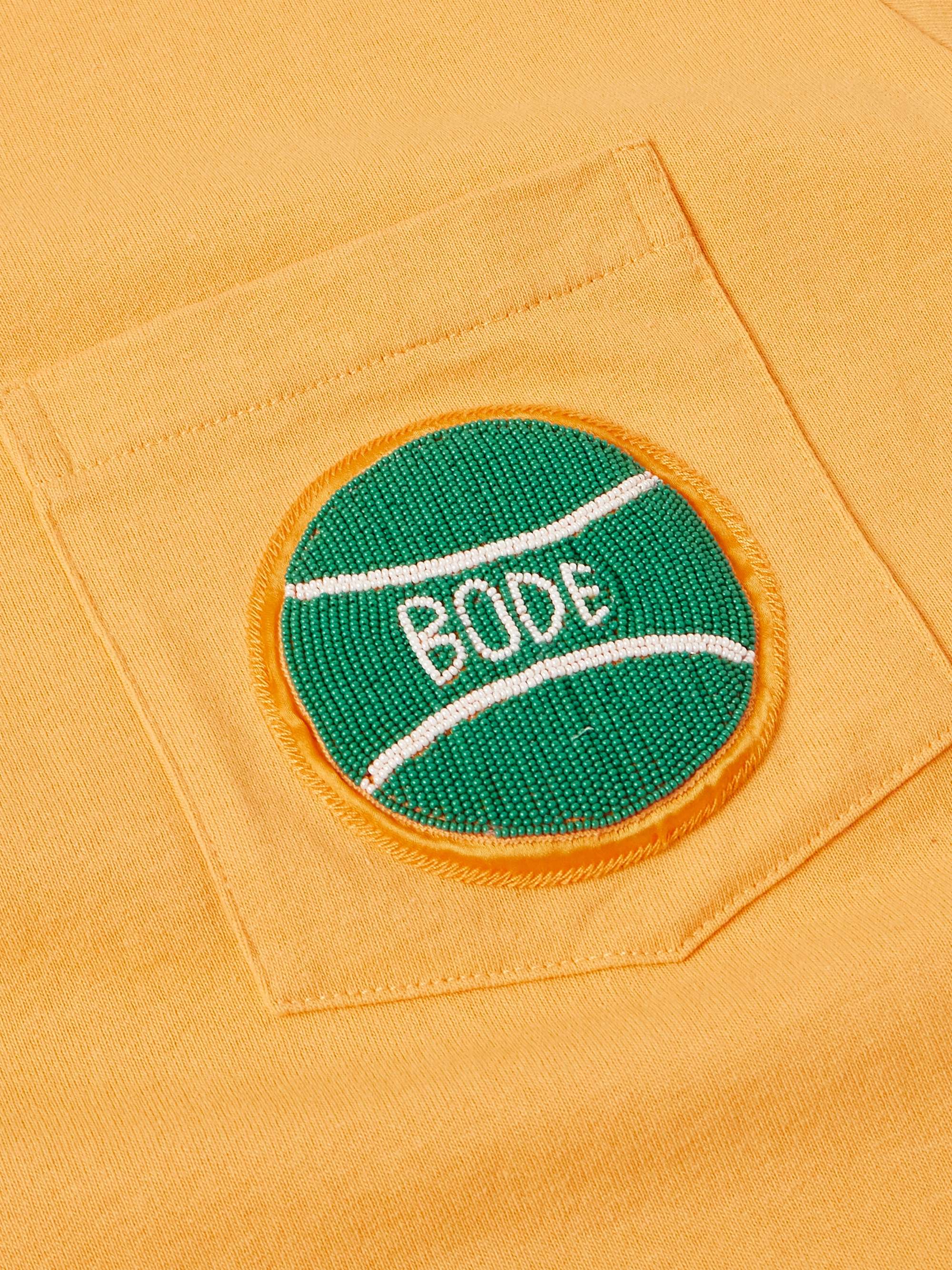 Game Point Bead-Embellished Cotton-Jersey T-Shirt view