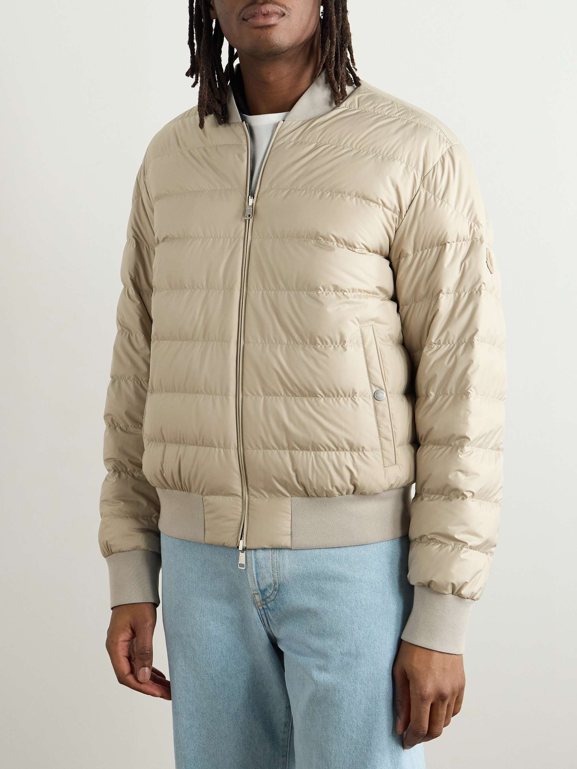 Padded Felt Down Bomber Jacket view