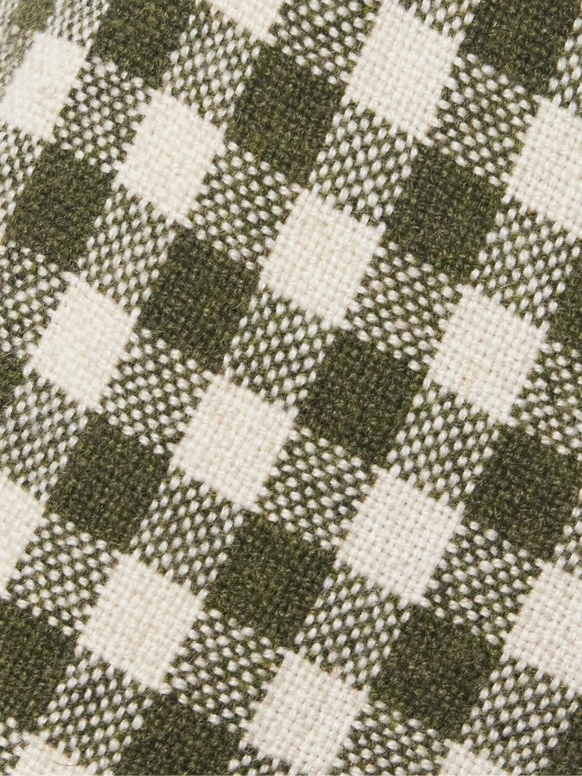 Checked cashmere straight-leg pants view