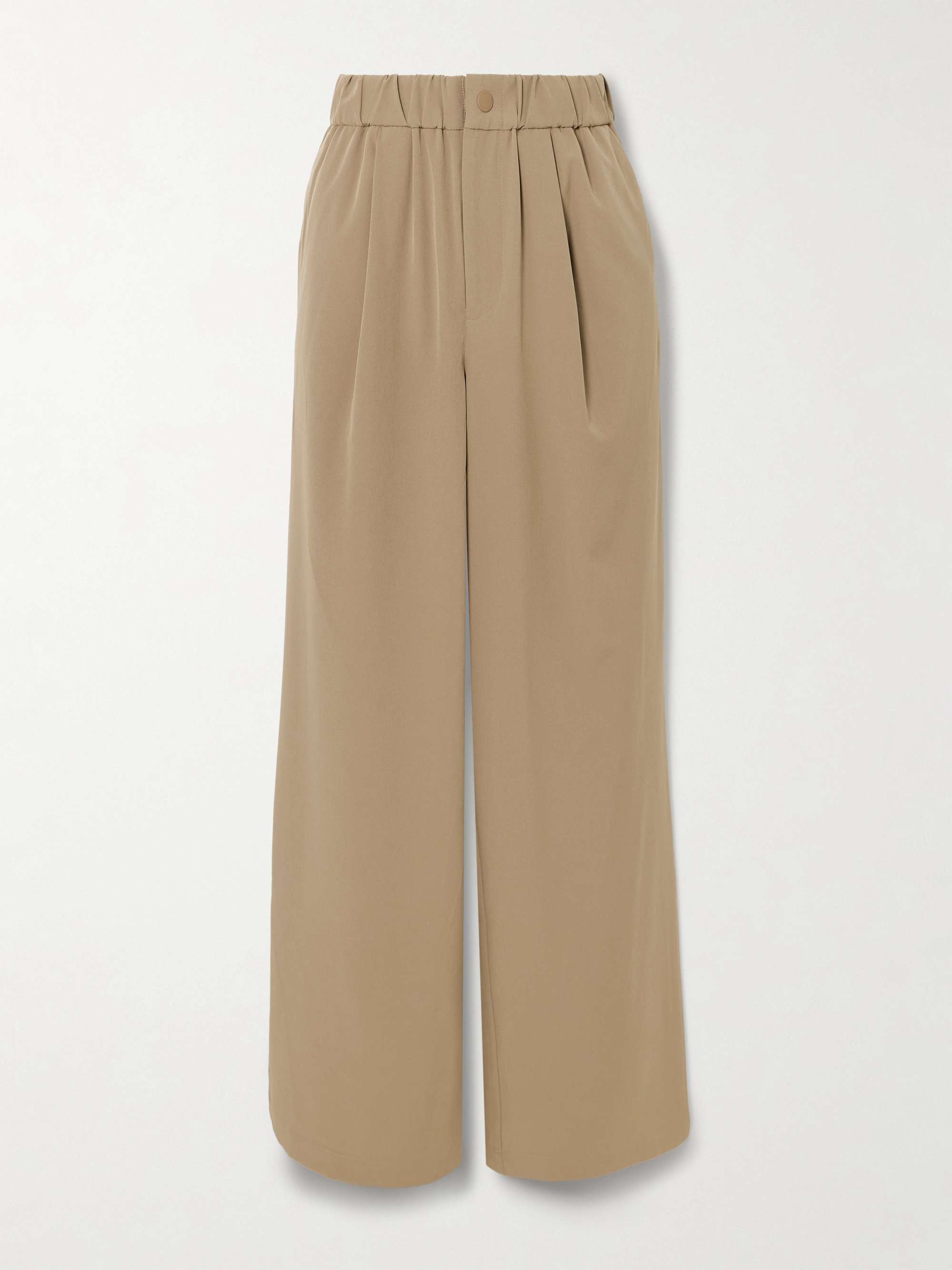 Kayson pleated woven wide-leg pants view