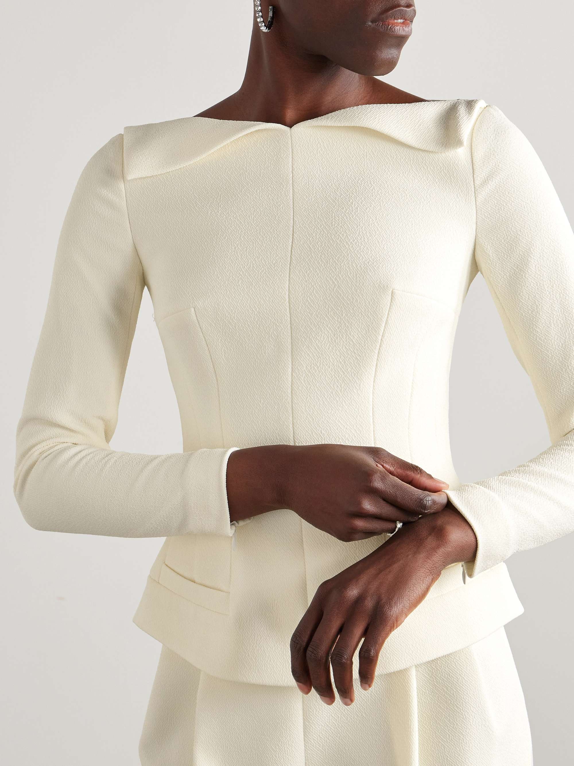 Rye crepe top view