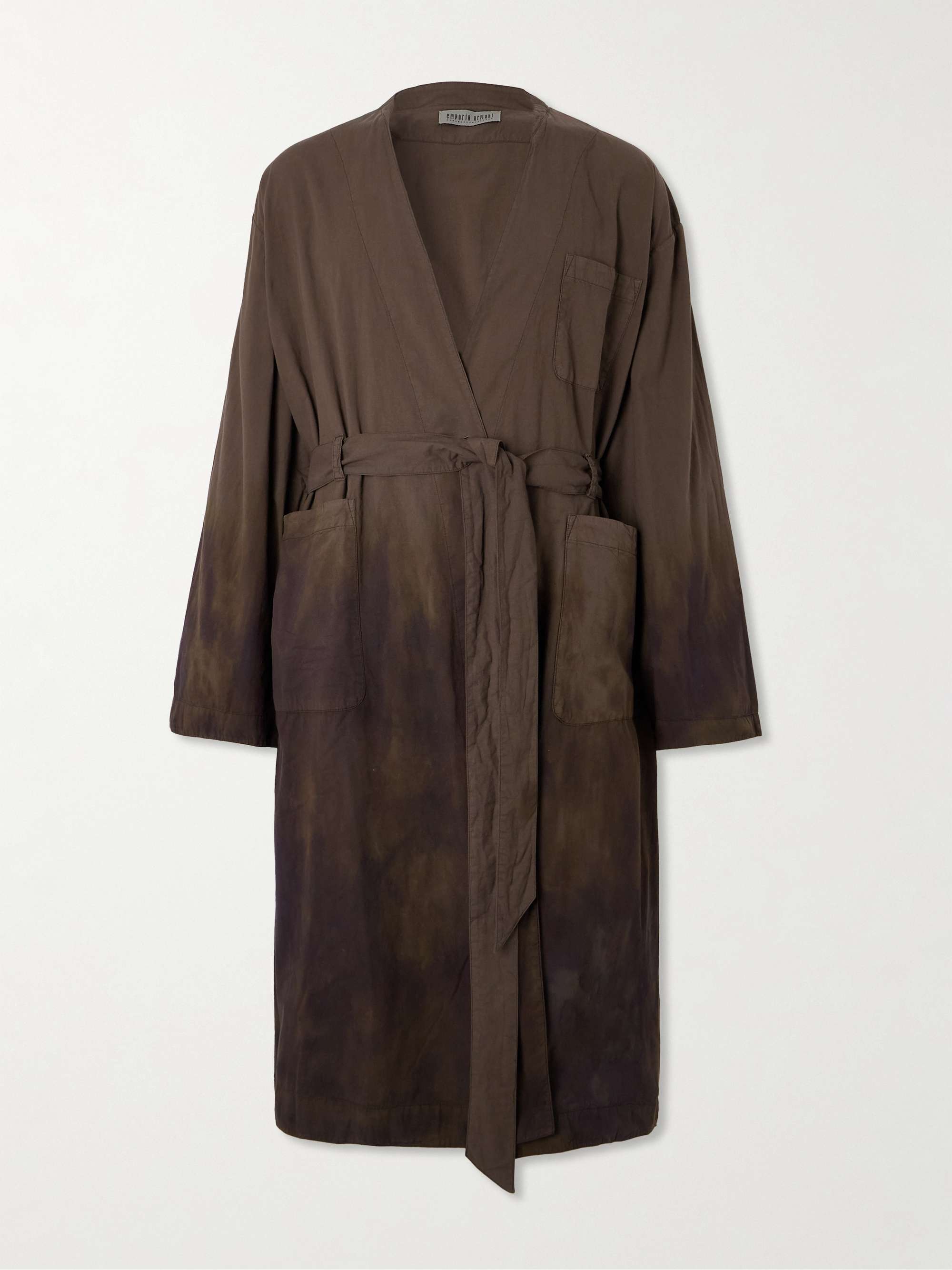 + Emporio Armani Toga Cotton Trench Coat view