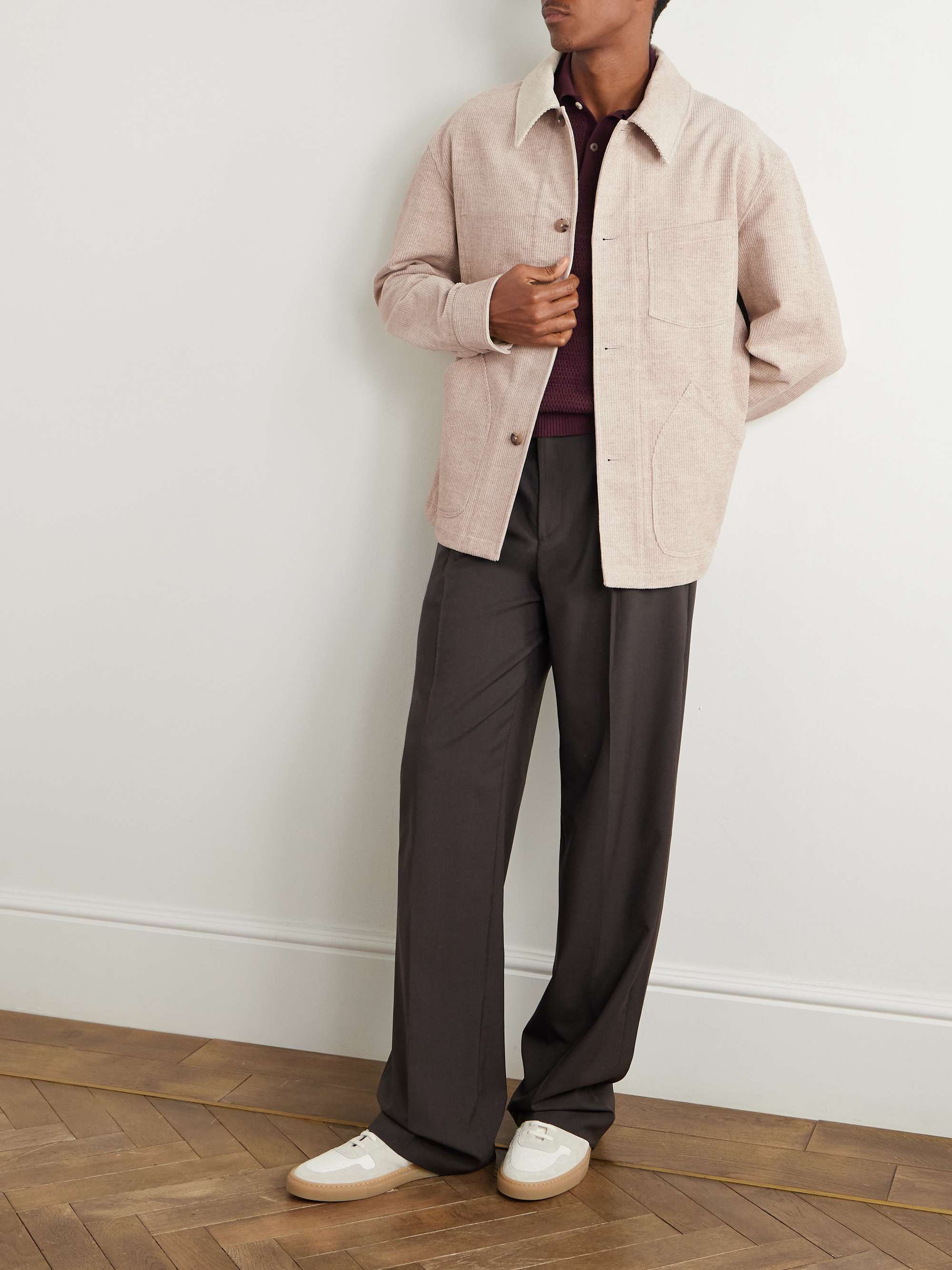 Cotton and Linen-Blend Corduroy Overshirt view