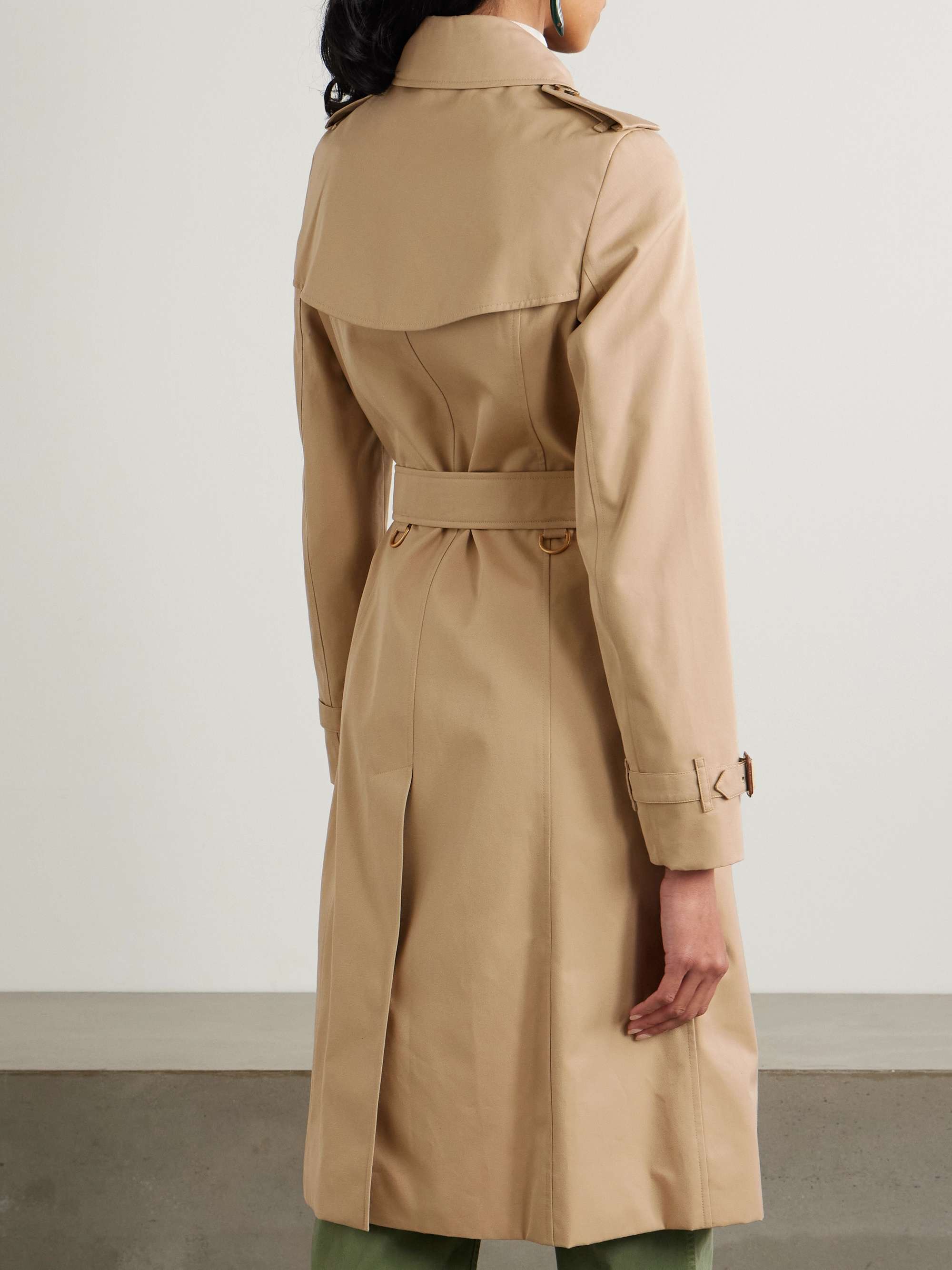 Chelsea Long organic cotton-gabardine trench coat view