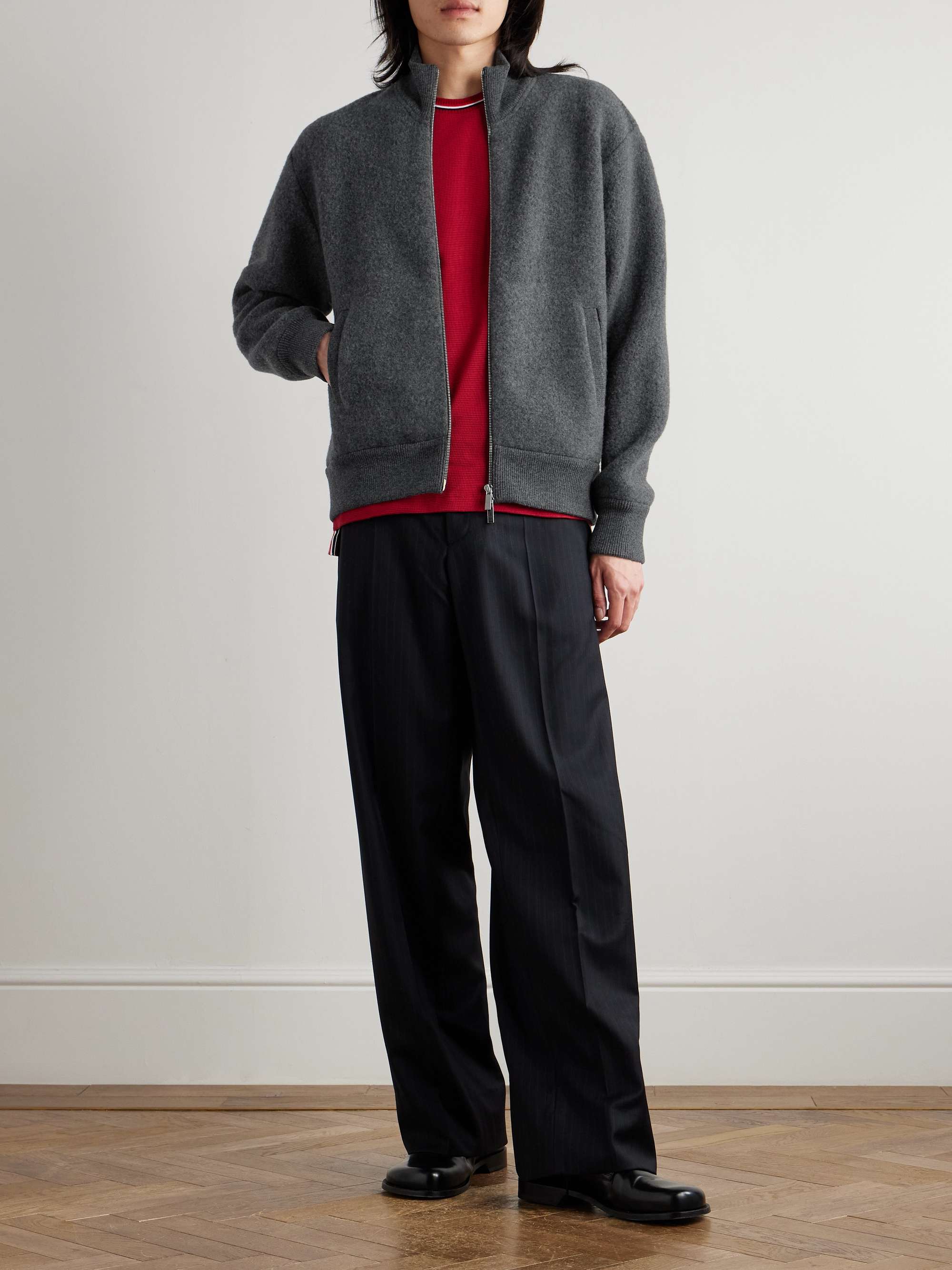 Wool-Fleece Zip-Up Jacket view