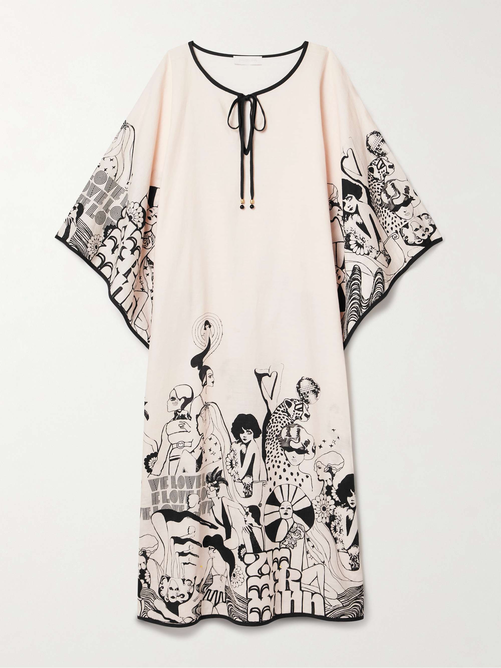 Maxine printed cotton-gauze kaftan view