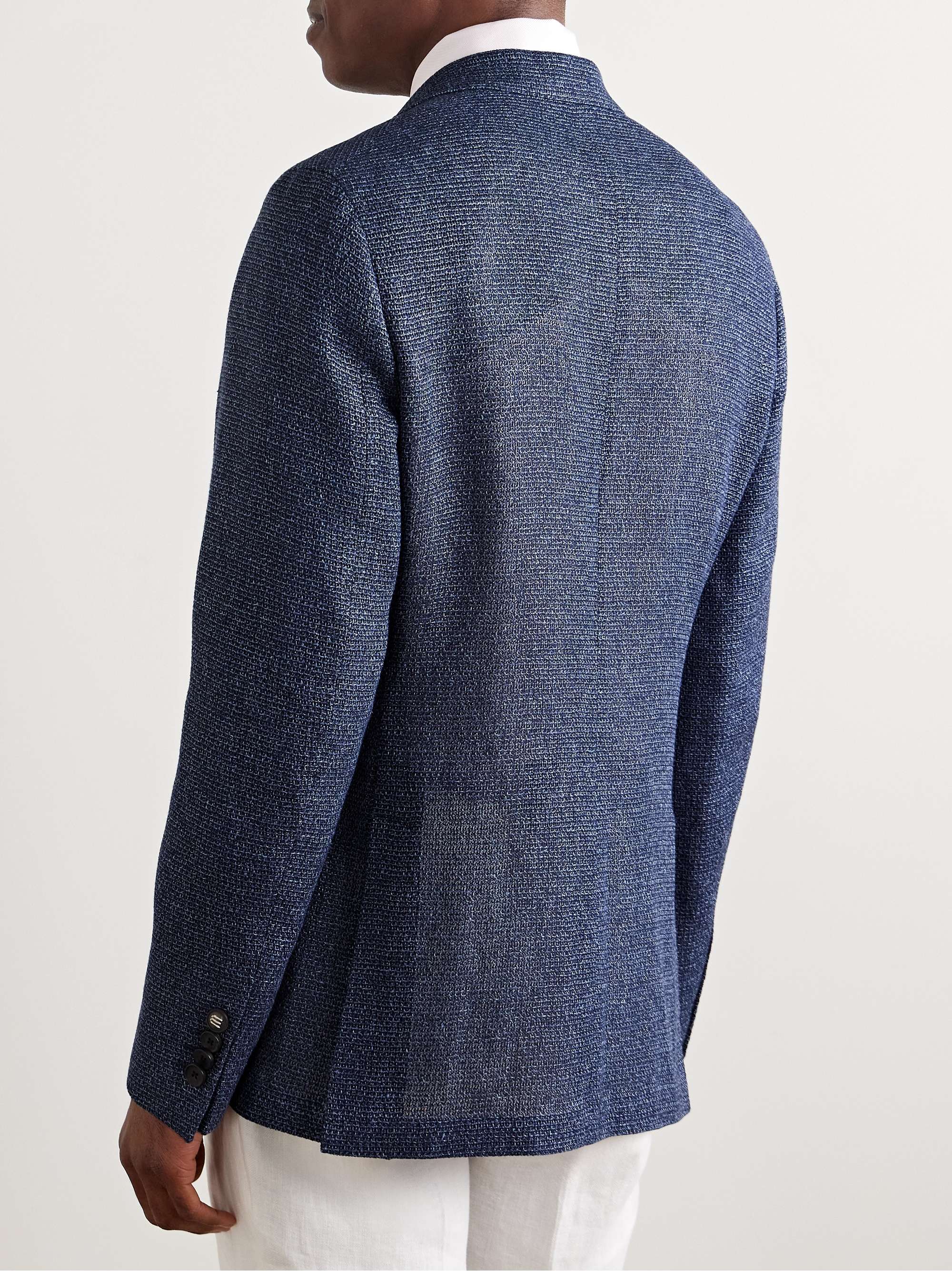 Silk and Linen-Blend Blazer view