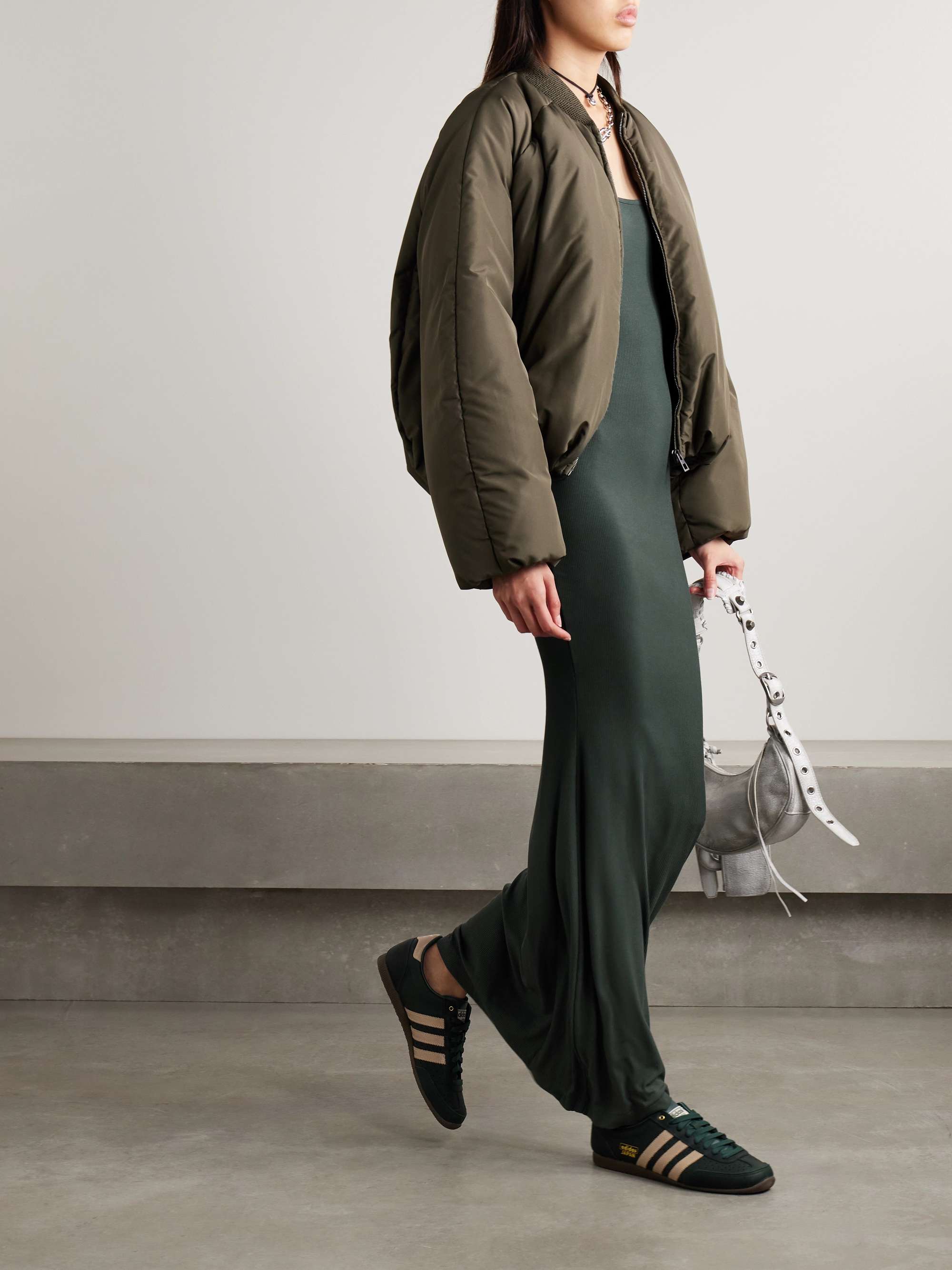 Soft Lounge Ribbed Long stretch-modal slip dress view