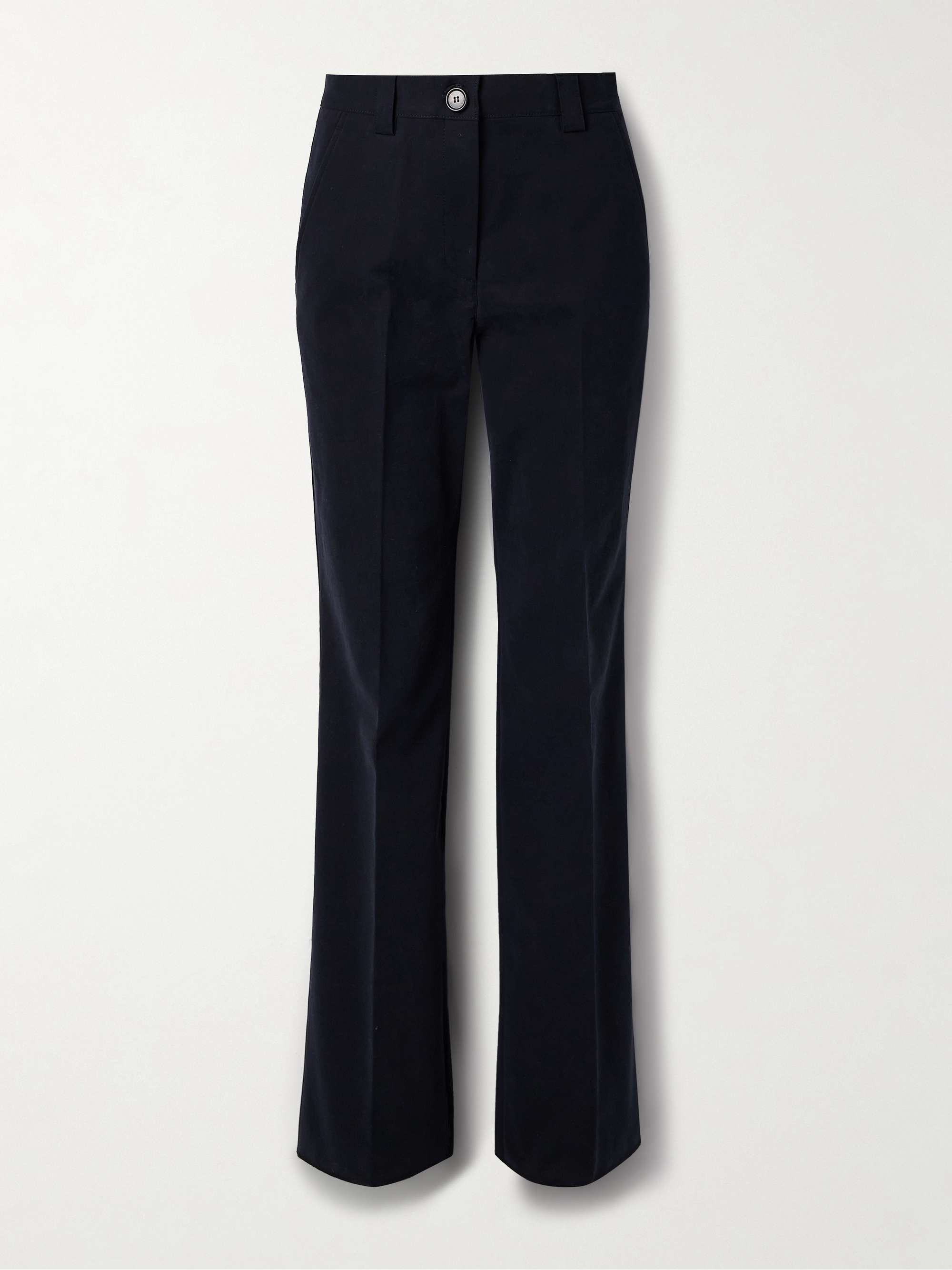 Avery cotton-blend straight-leg pants view
