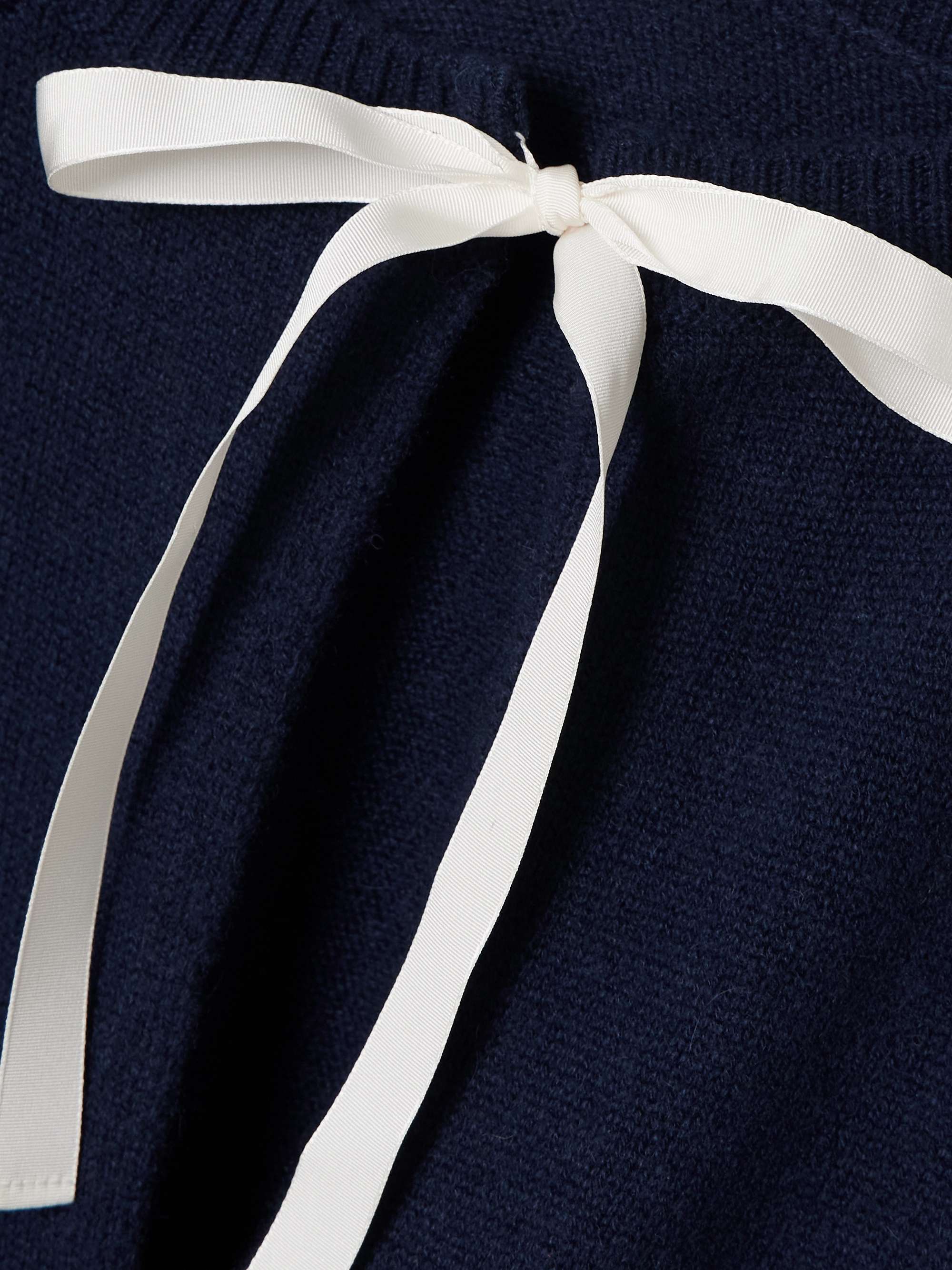 Tie-detailed cashmere sweater view