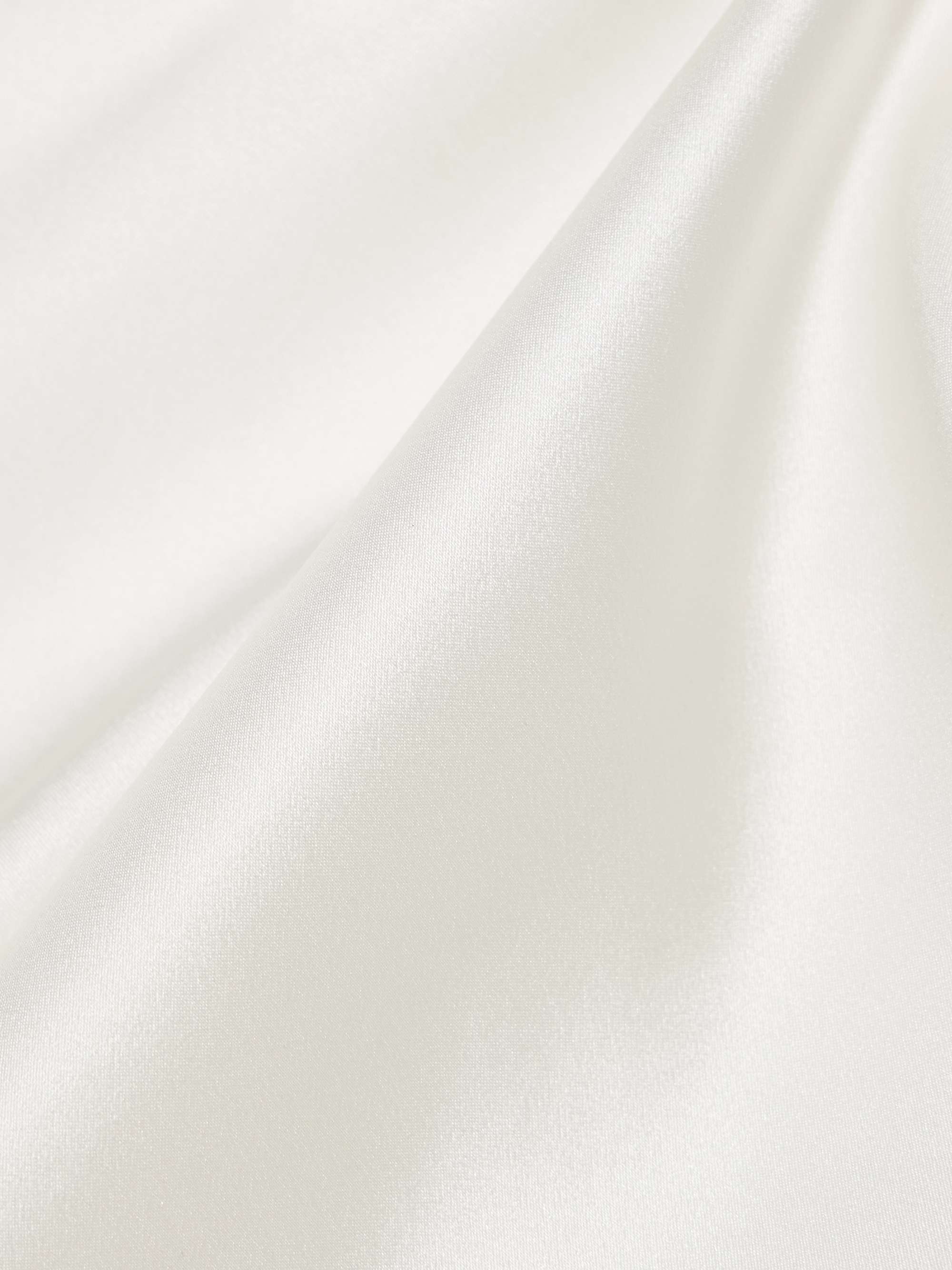Ecos De Luna draped silk-charmeuse top view