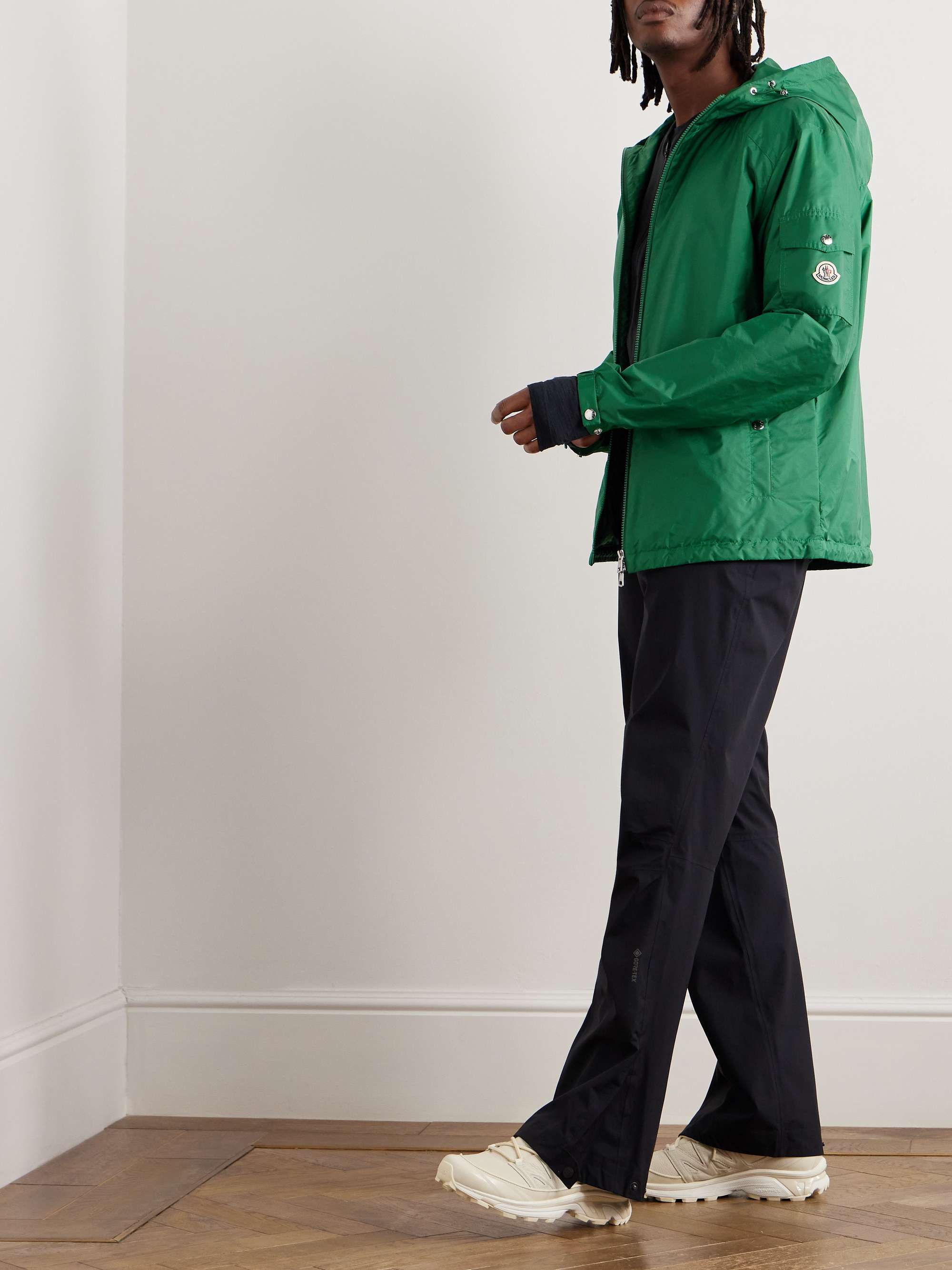 Etiache Logo-Appliqued Shell Hooded Jacket view