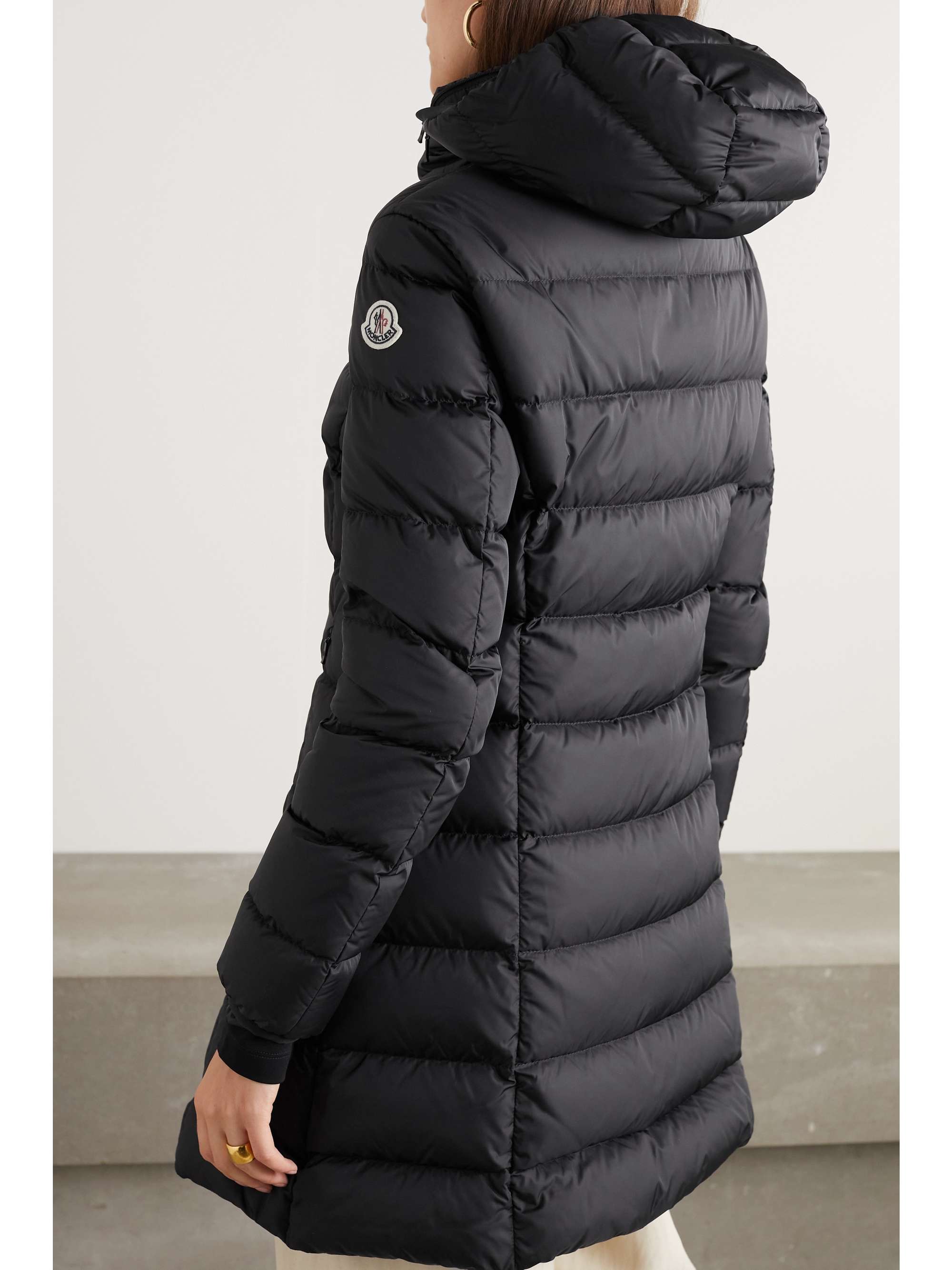 Gie hooded quilted shell down jacket view