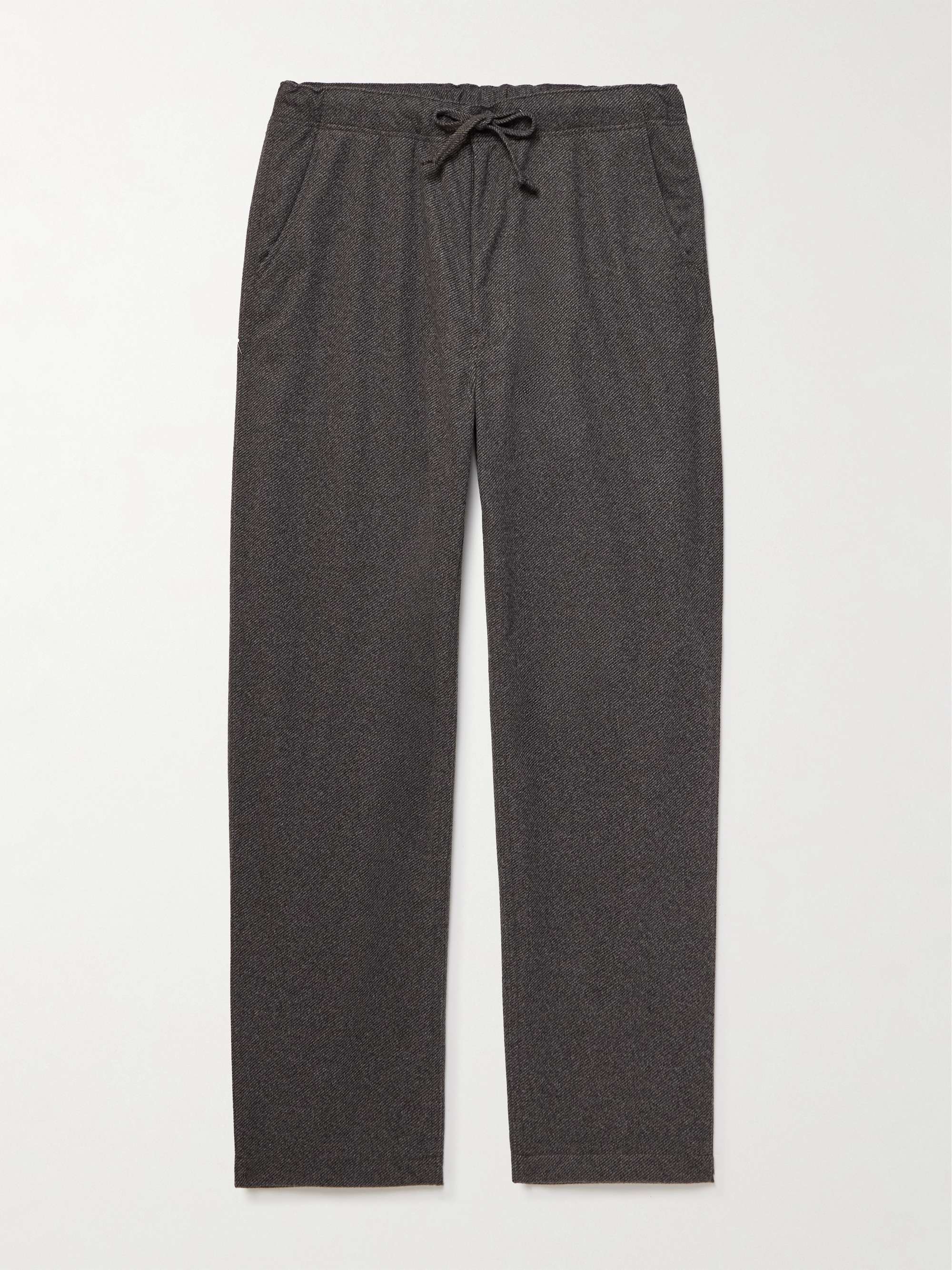 New Yorker Straight-Leg Tweed Drawstring Trousers view