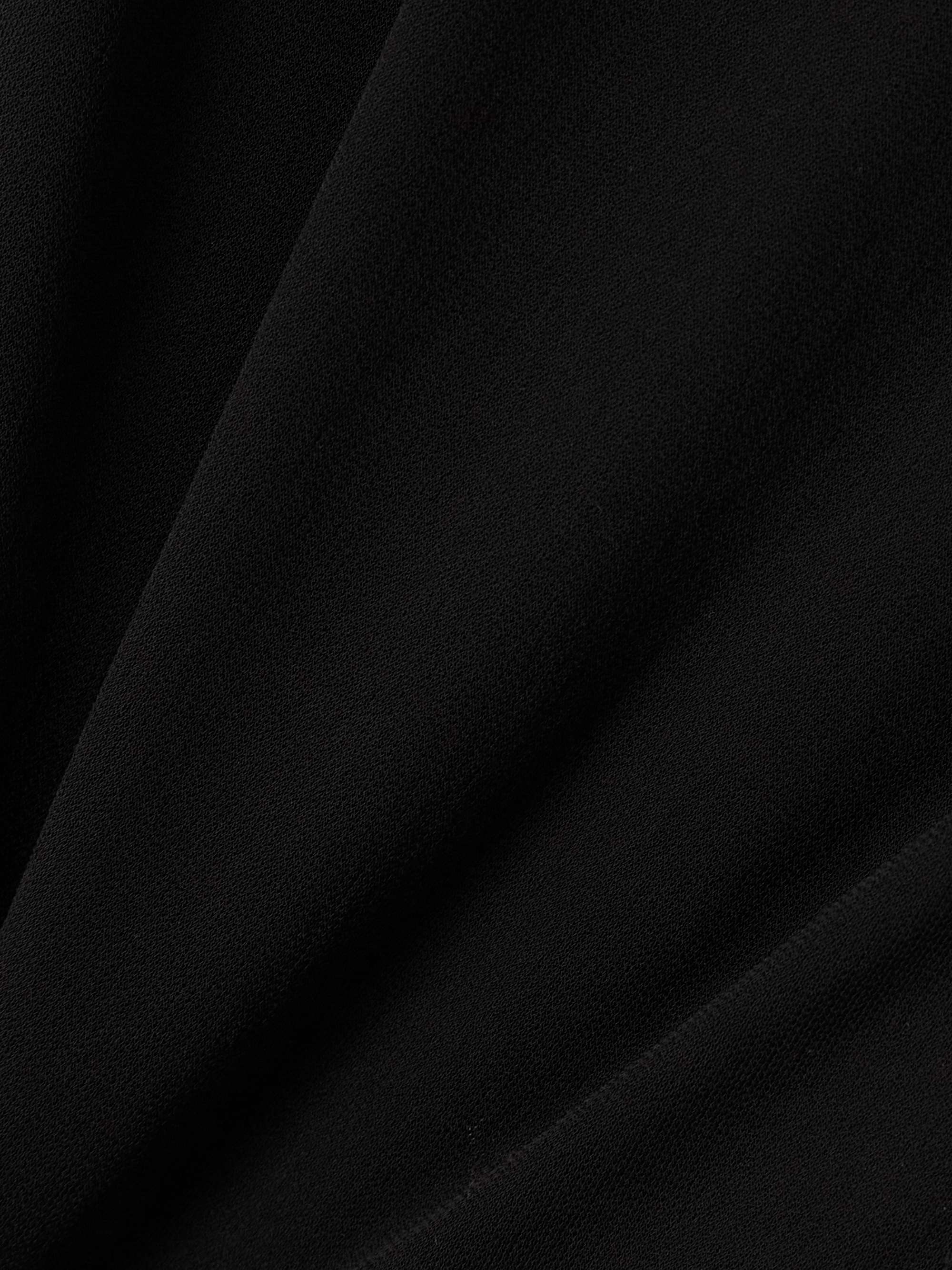 Draped crepe gown view