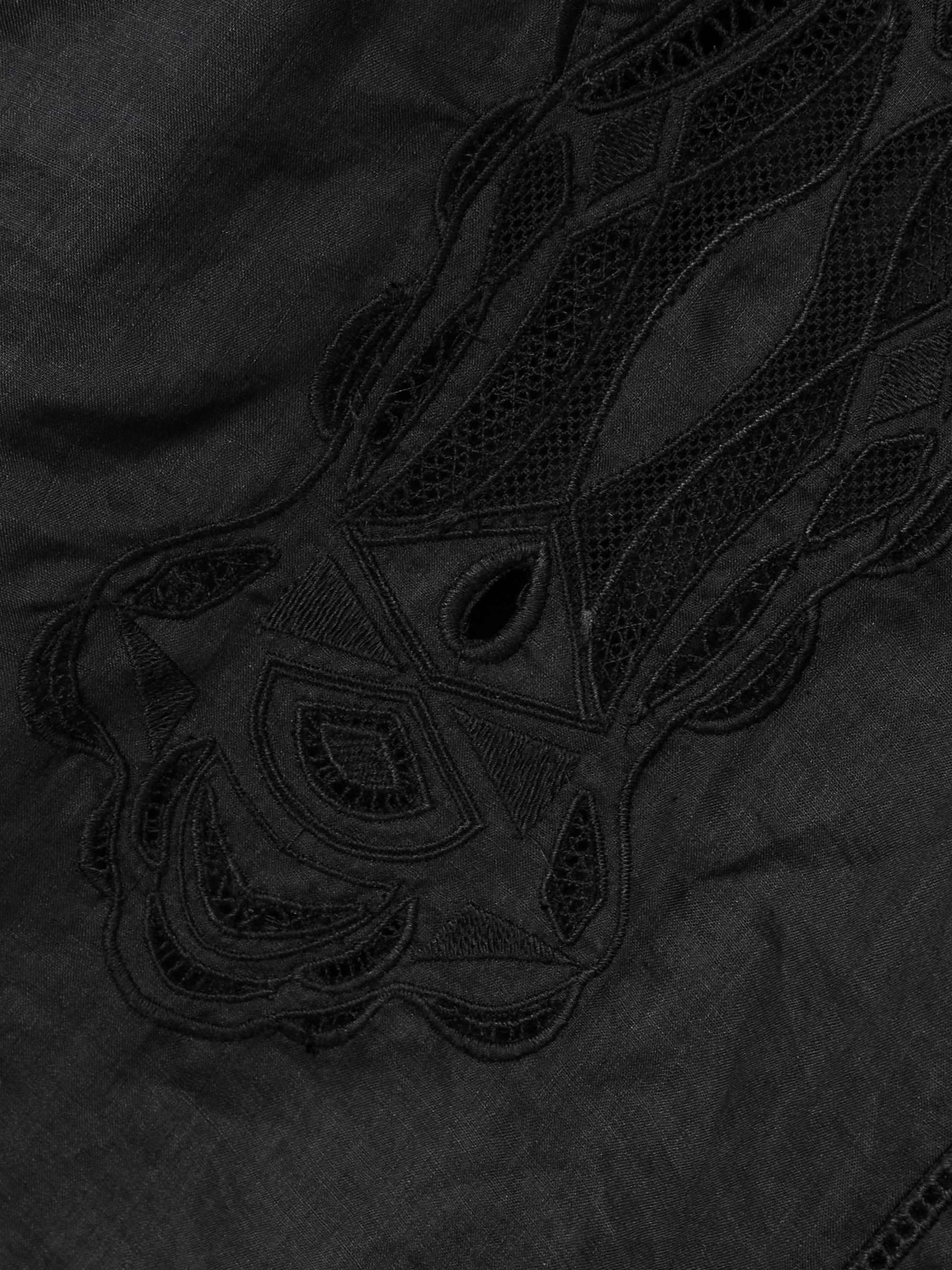 Luna broderie anglaise ramie blouse view