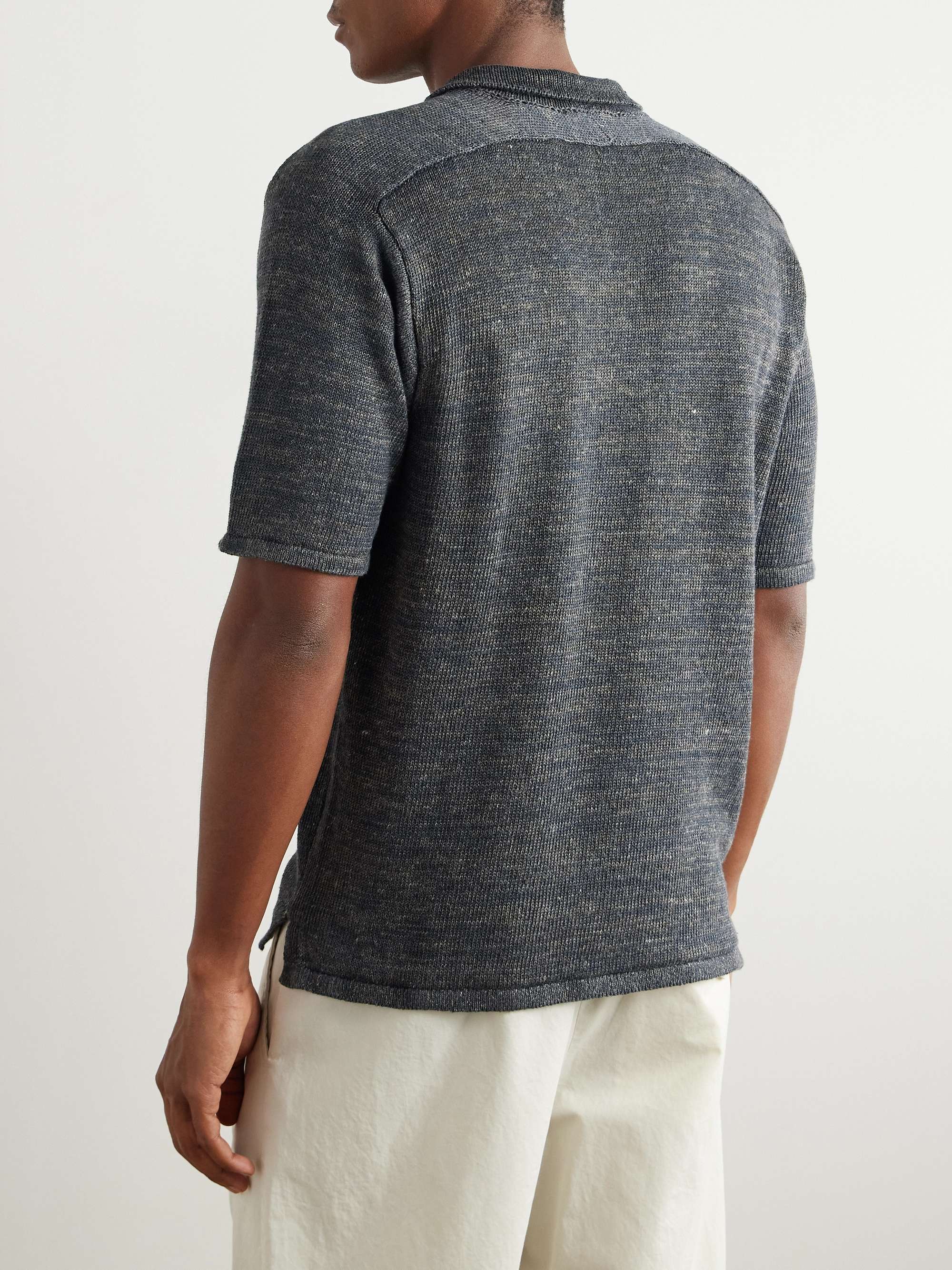 Knitted Linen Polo Shirt view