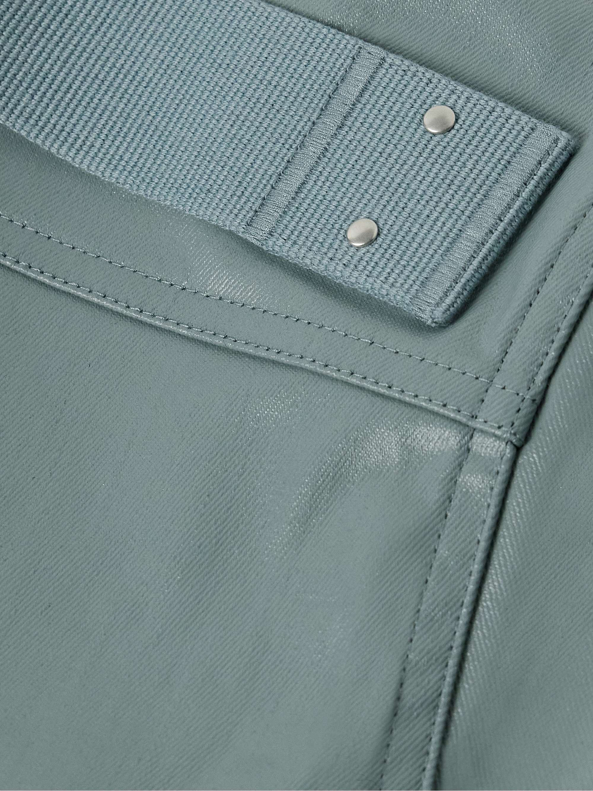 Coated Organic Denim Overshirt view