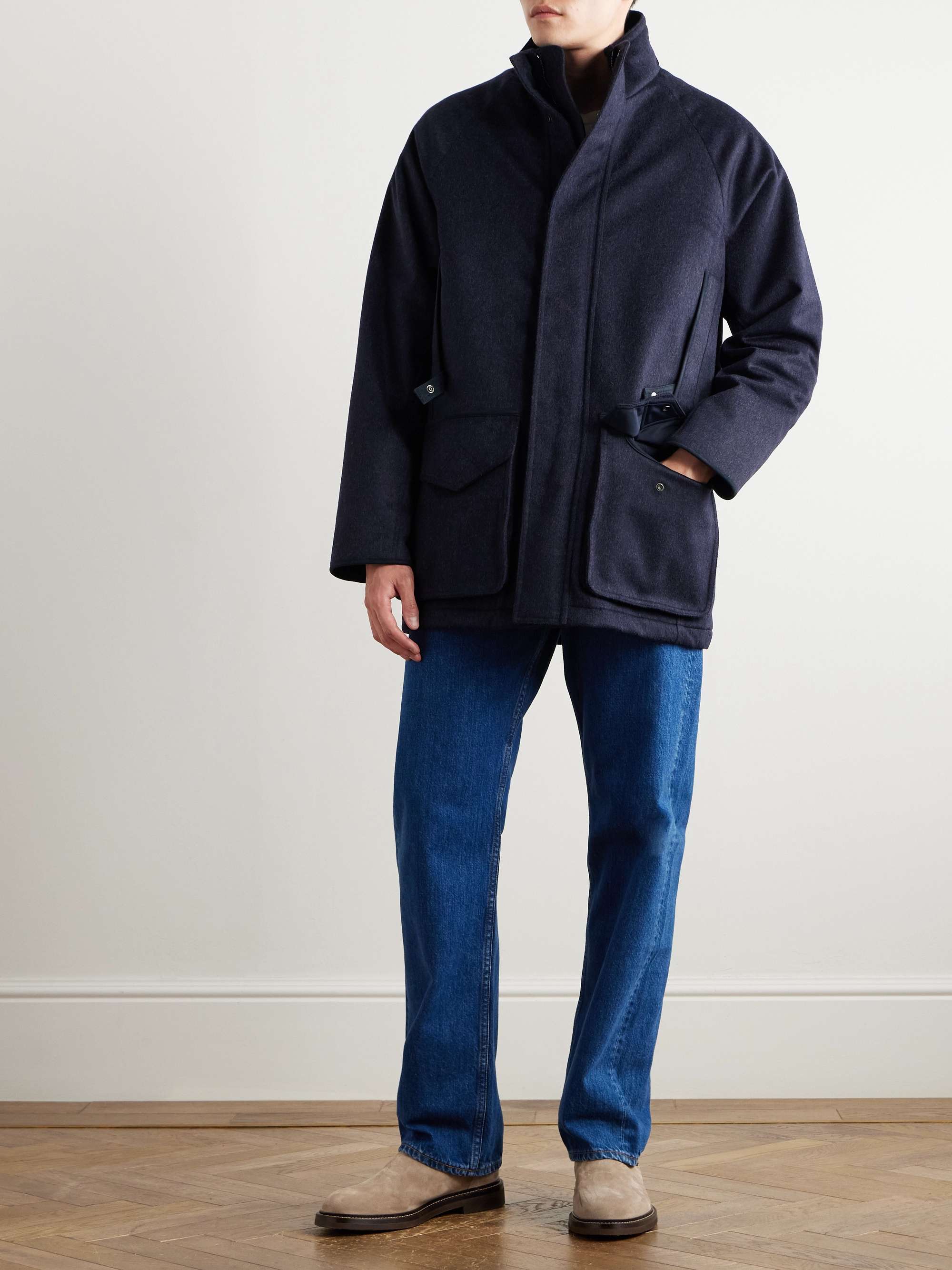 Wool and Alpaca-Blend Field Coat view