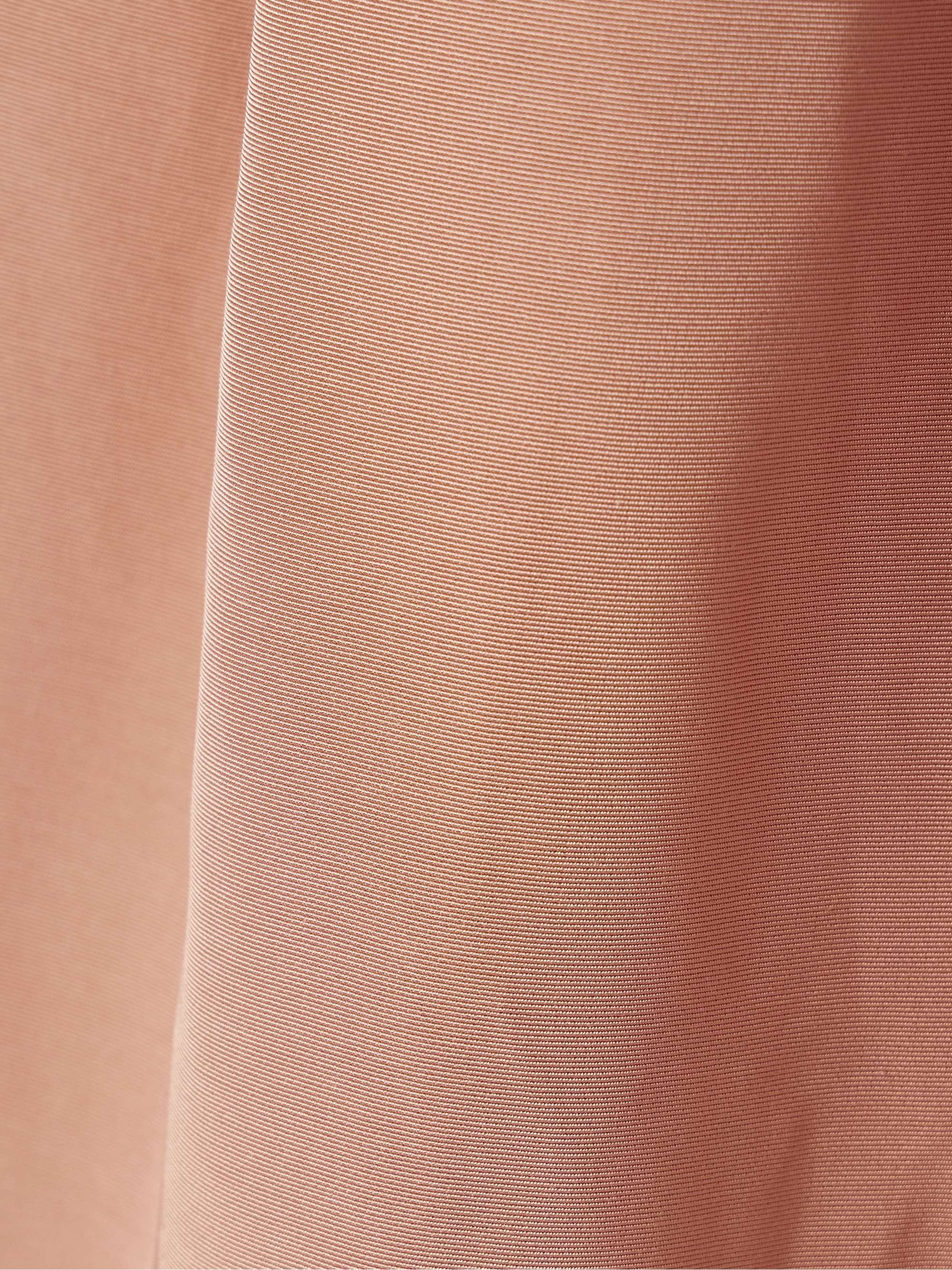 Pleated cotton-blend faille wide-leg pants view