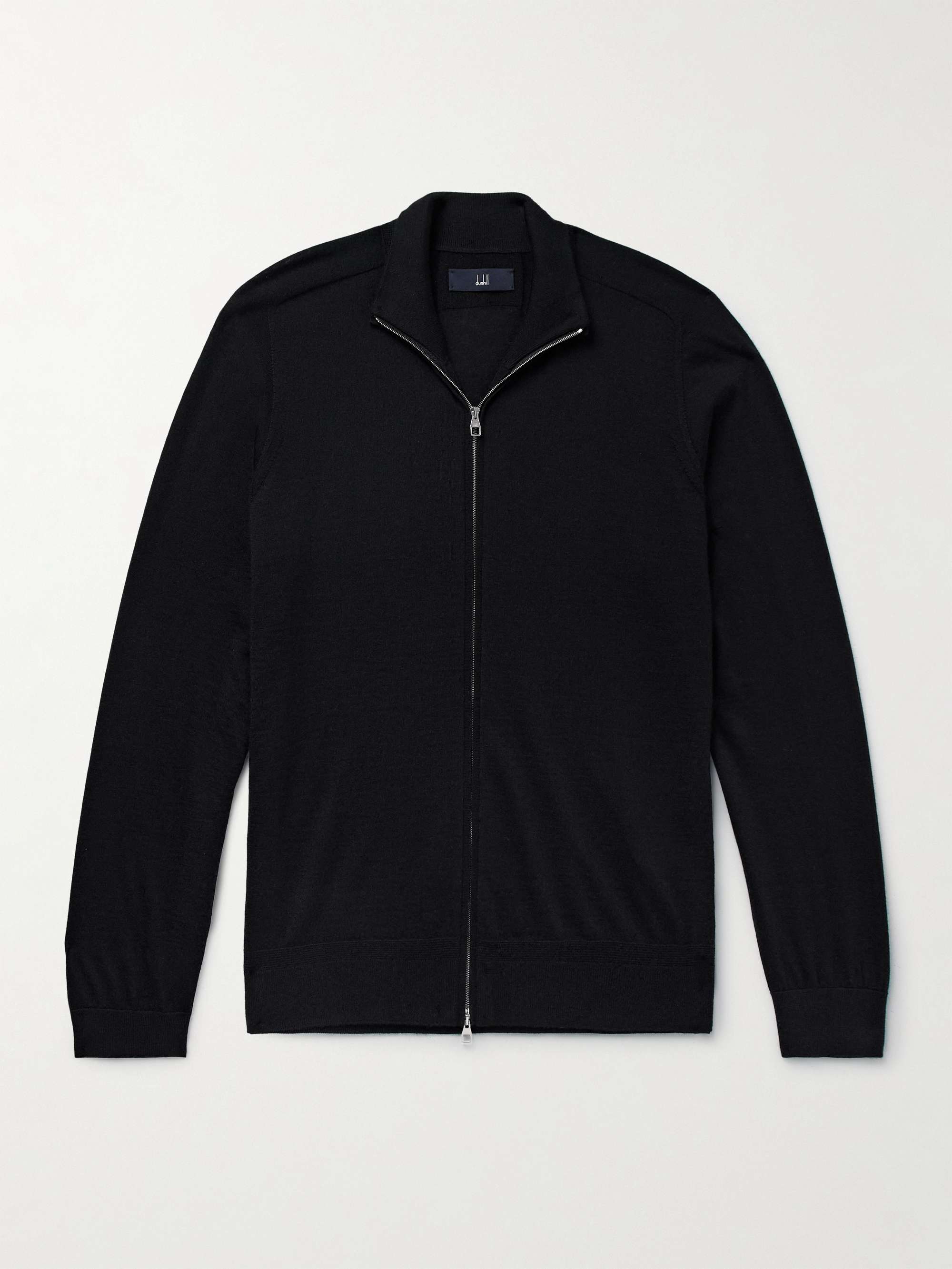 Slim-Fit Cashmere Zip-Up Cardigan view